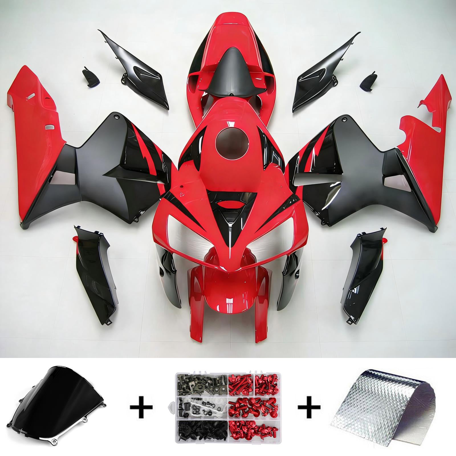 Kit de carénage par injection, carrosserie en plastique ABS pour Honda CBR600RR 2005-2006 F5