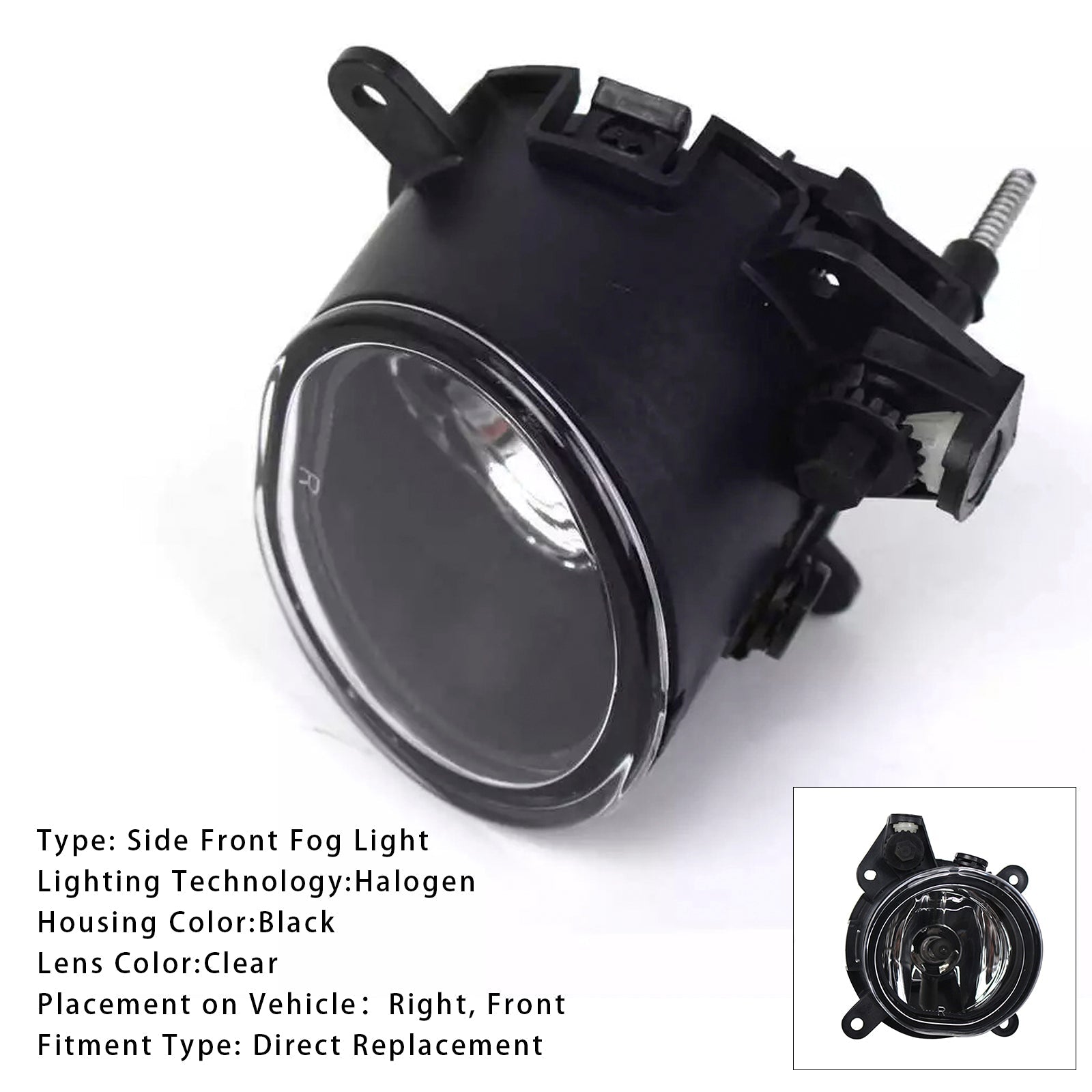 Feu antibrouillard avant droit pour Mini Cooper One R50 R52 R53 63176925050