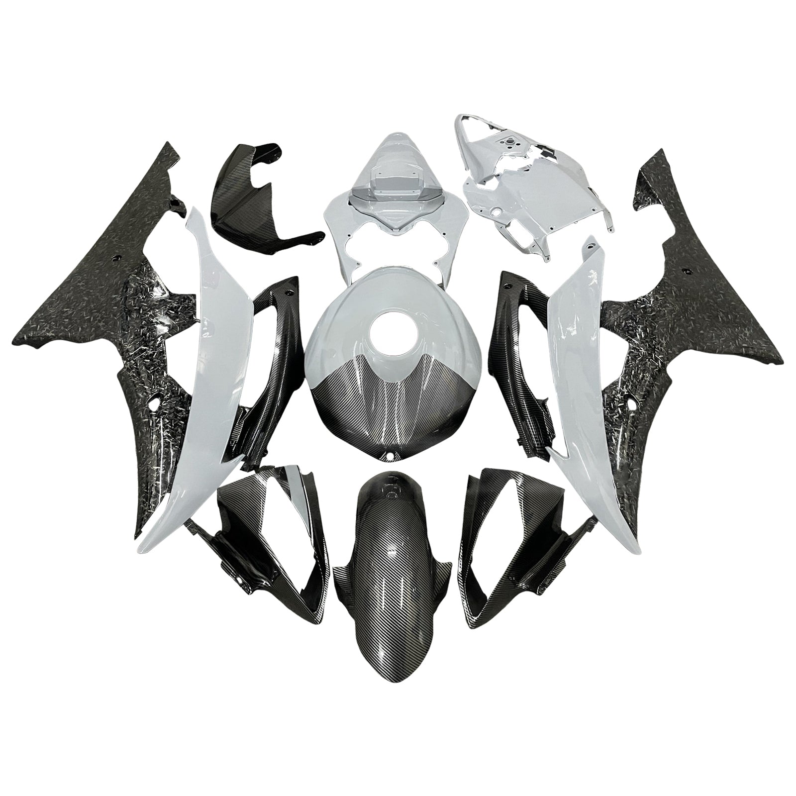 Kit de carénage injecté en plastique ABS pour Yamaha YZFR6 YZF-R6 2008-2016