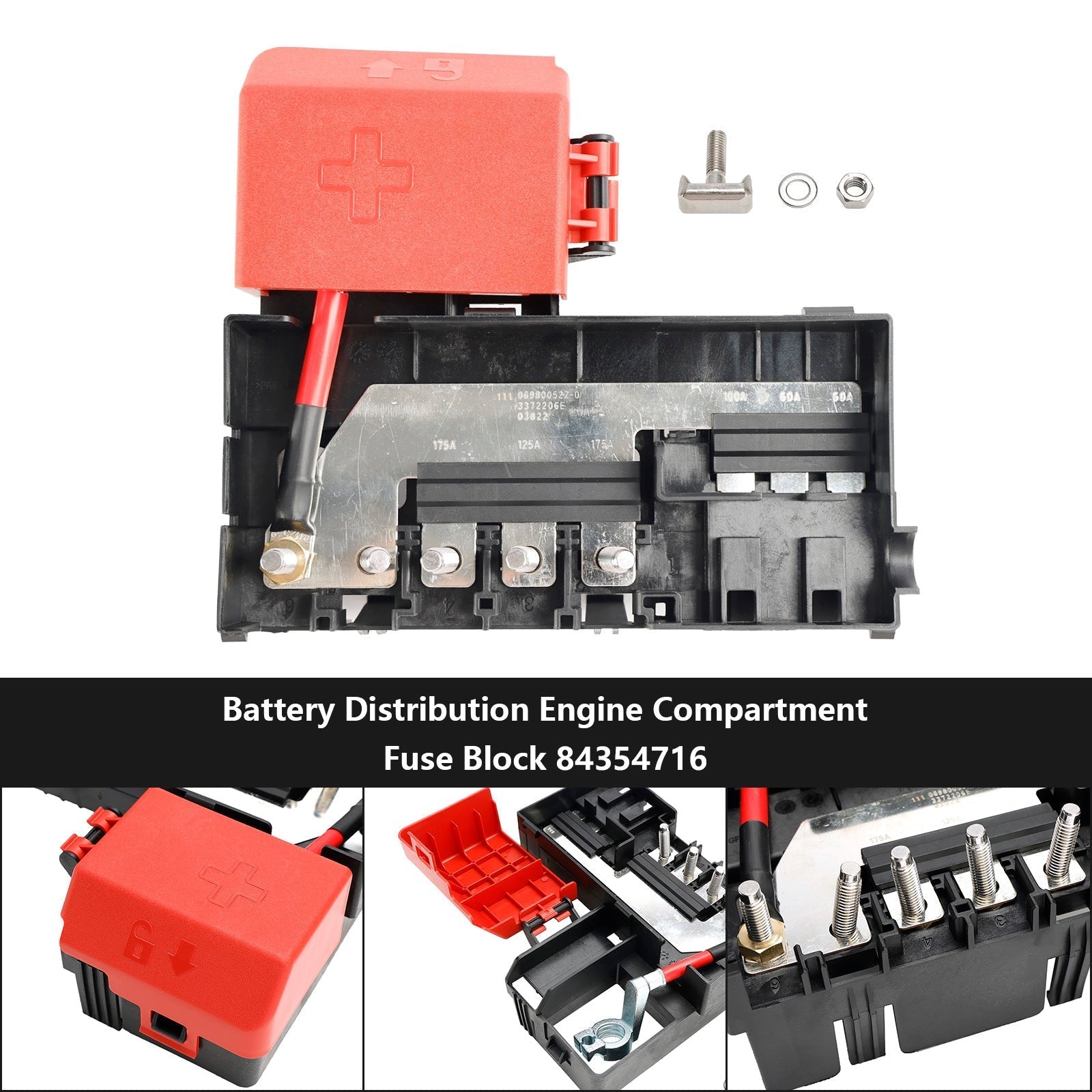 Bloc de fusibles de compartiment moteur de distribution de batterie Chevy Tahoe 2015-2020 84354716