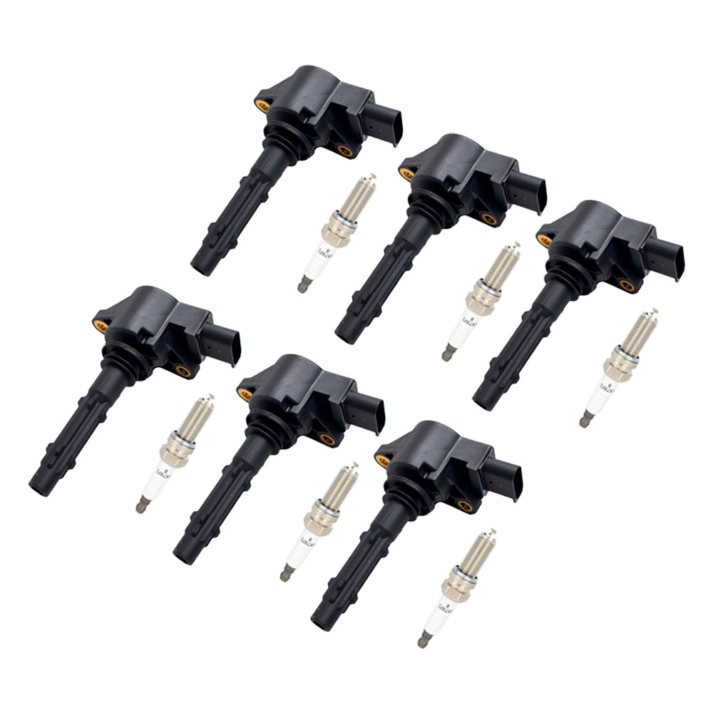 6x cewki zapłonowe + świece zapłonowe UF535 dla Mercedes-Benz C230 C300 ML350 R350