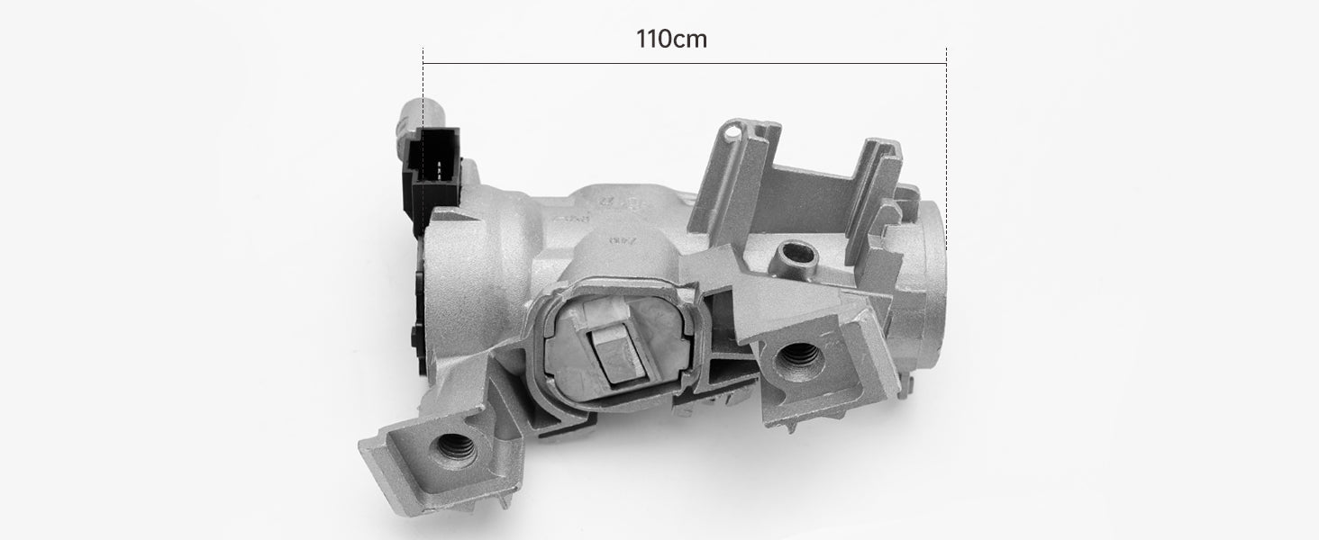 2006-2009 Volkswagen Rabbit wyłącznik zapłonu z kluczem cylindra blokującego 1K0905851B 1K0953527D Generic