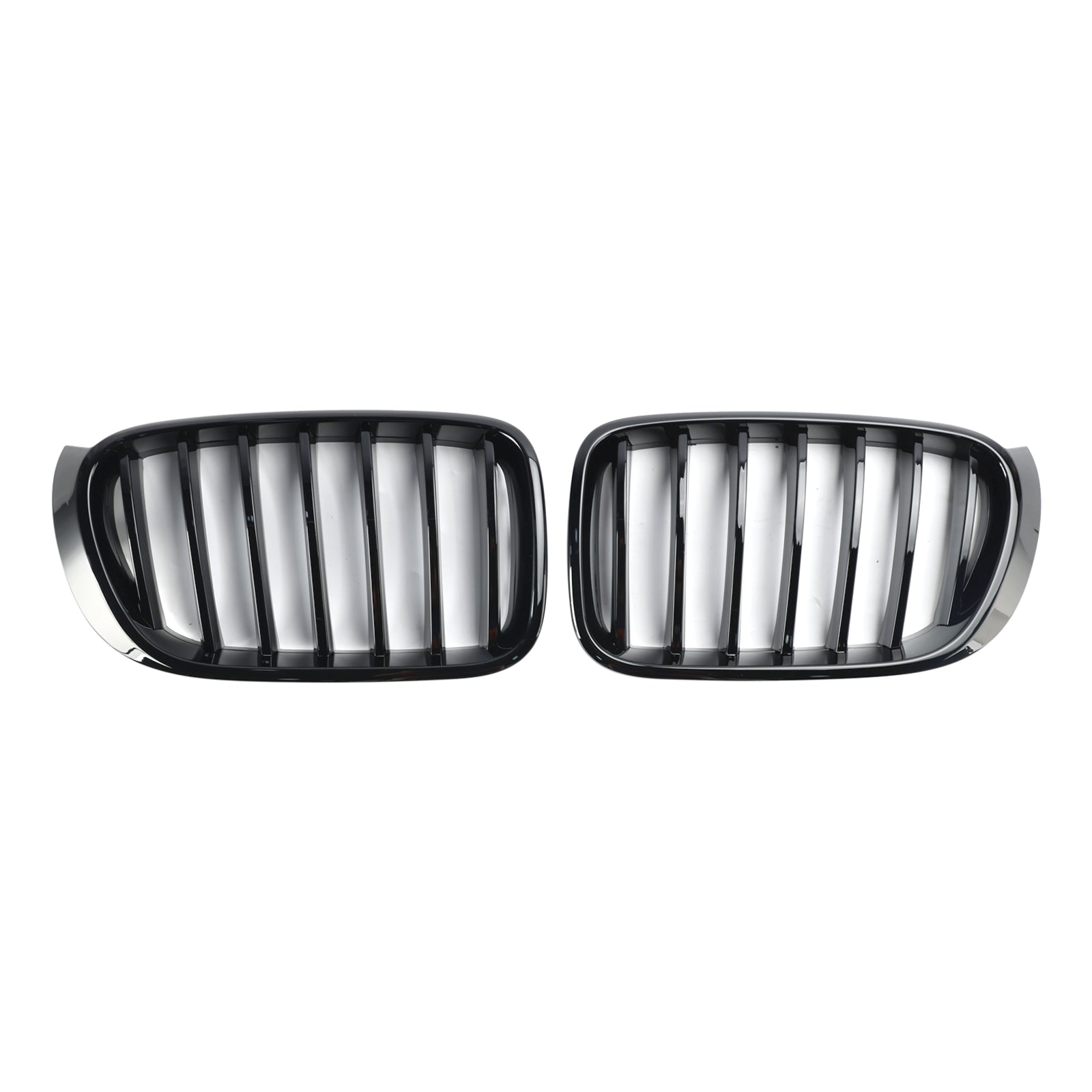 Parrilla de parachoques delantero negro brillante para BMW X3 X4 F25 F26 2014-2017