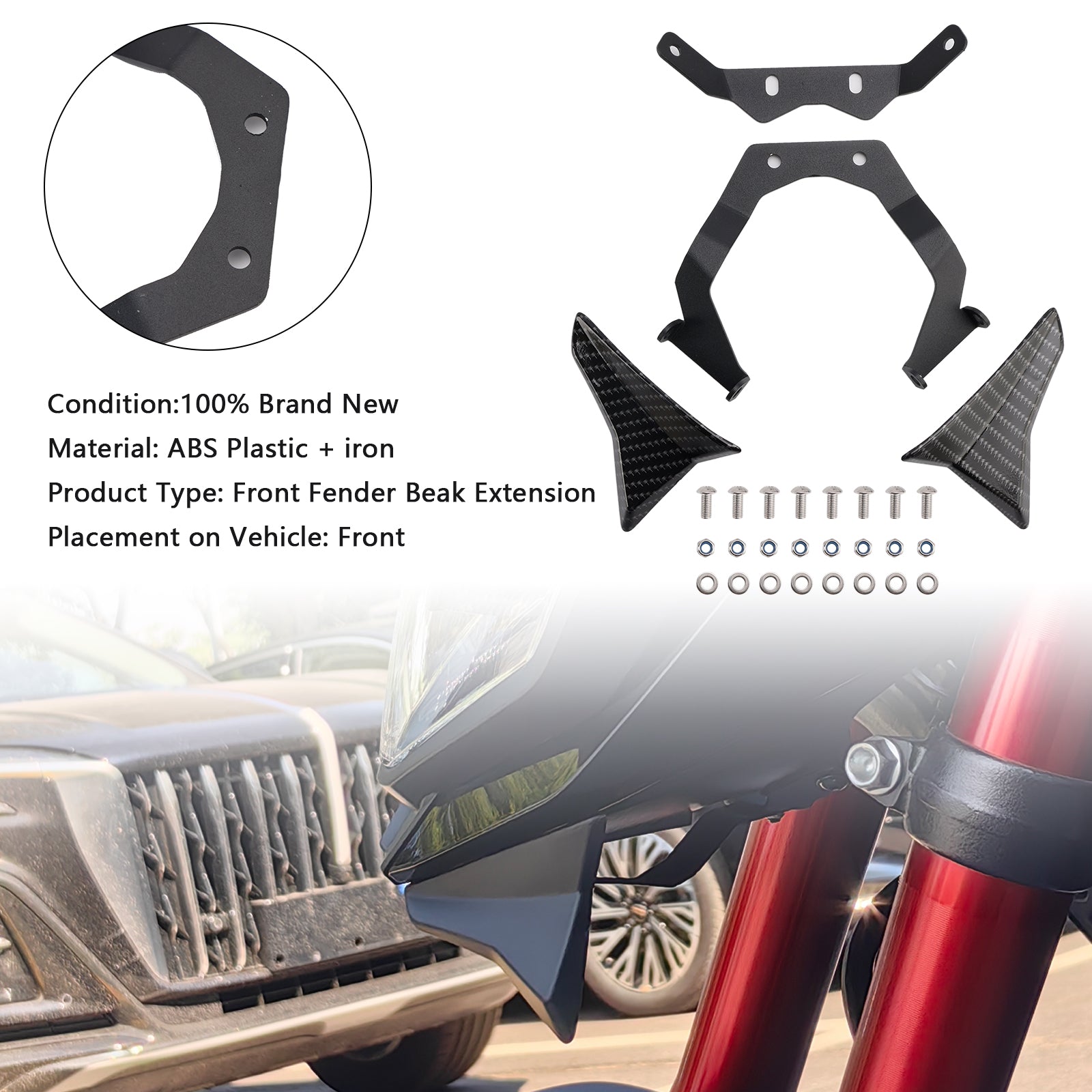 Wydłużenie dziobowe i dolne skrzydło dla Honda CB750 Hornet 2023-2024