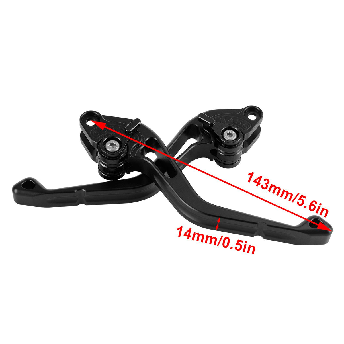 Levier de frein et d'embrayage court neuf, compatible avec Suzuki GSXR60006-10 GSX-S1000/F 2015, noir.