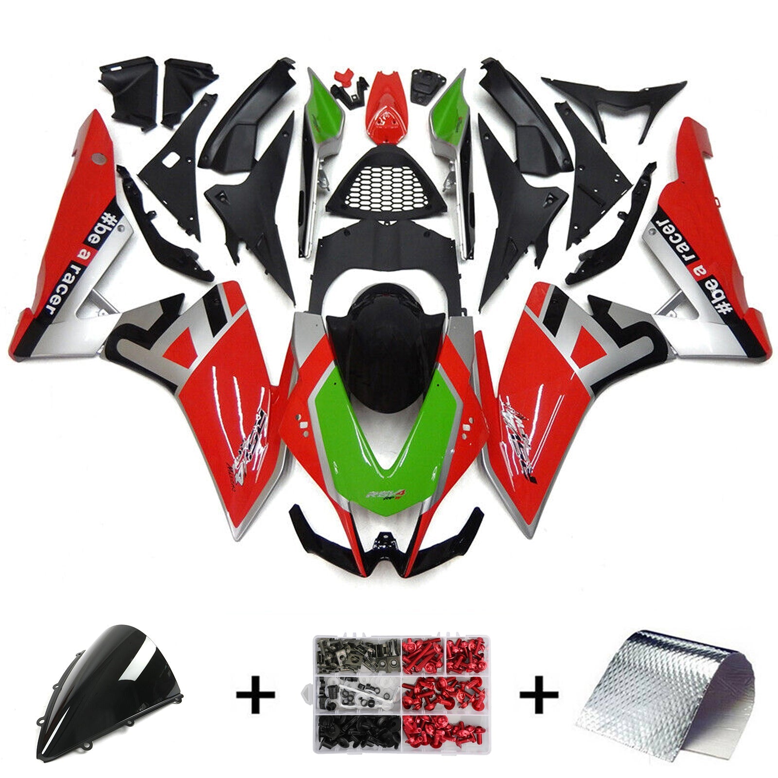 Amotopart Aprilia RSV4 1000 2009-2015 Kit de carenado de carrocería de plástico ABS