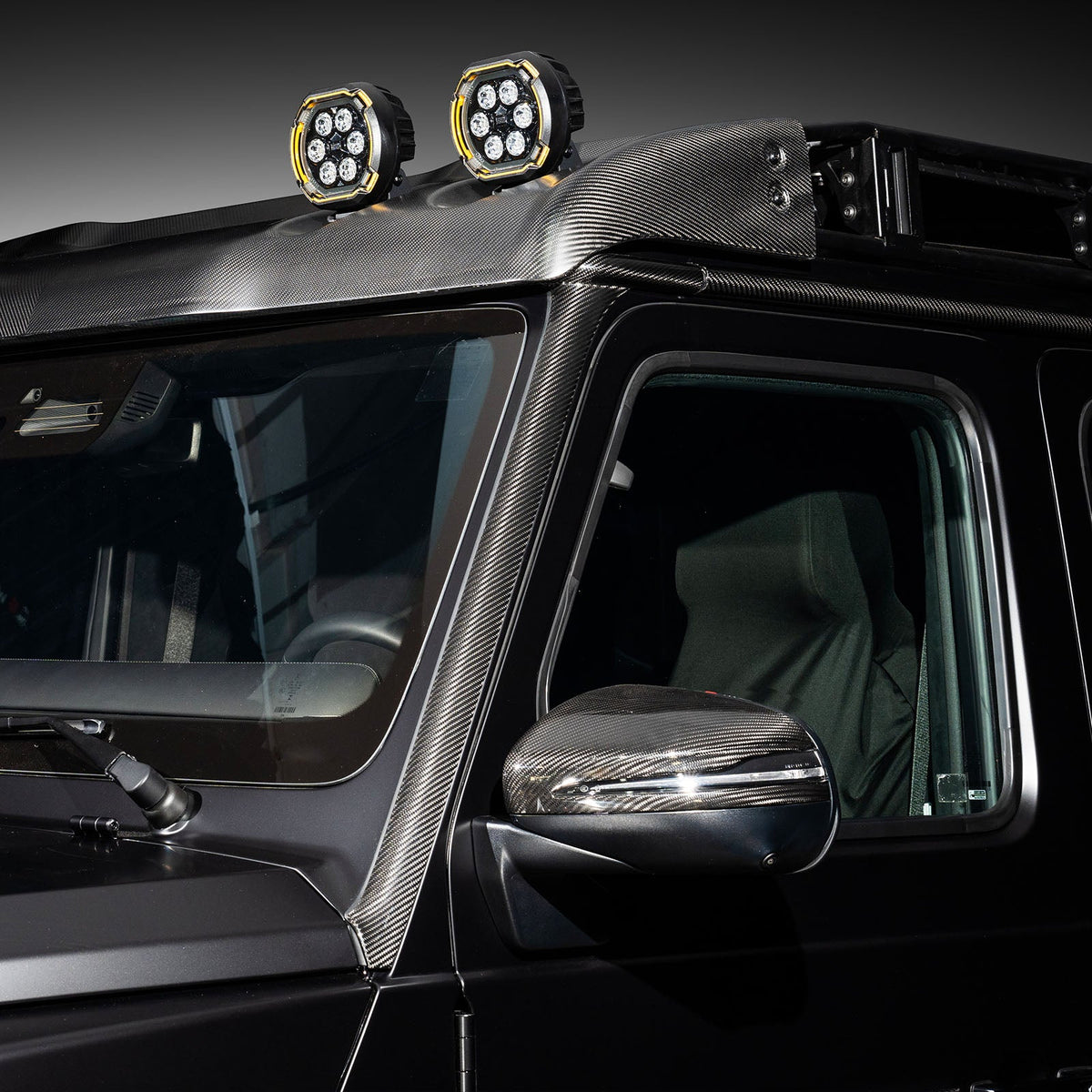 Karbonfaser-Frontseiten-Luftauslassverkleidung für Mercedes-Benz G-Klasse G63 G550 (ab 2025)