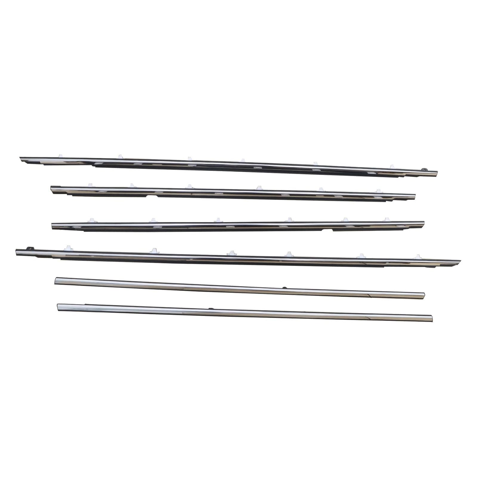 Listwy pasów drzwiowych (6 sztuk) do Toyoty Land Cruiser serii 80 (1991-1997) - Numery części 75710-60011 i 75720-60011