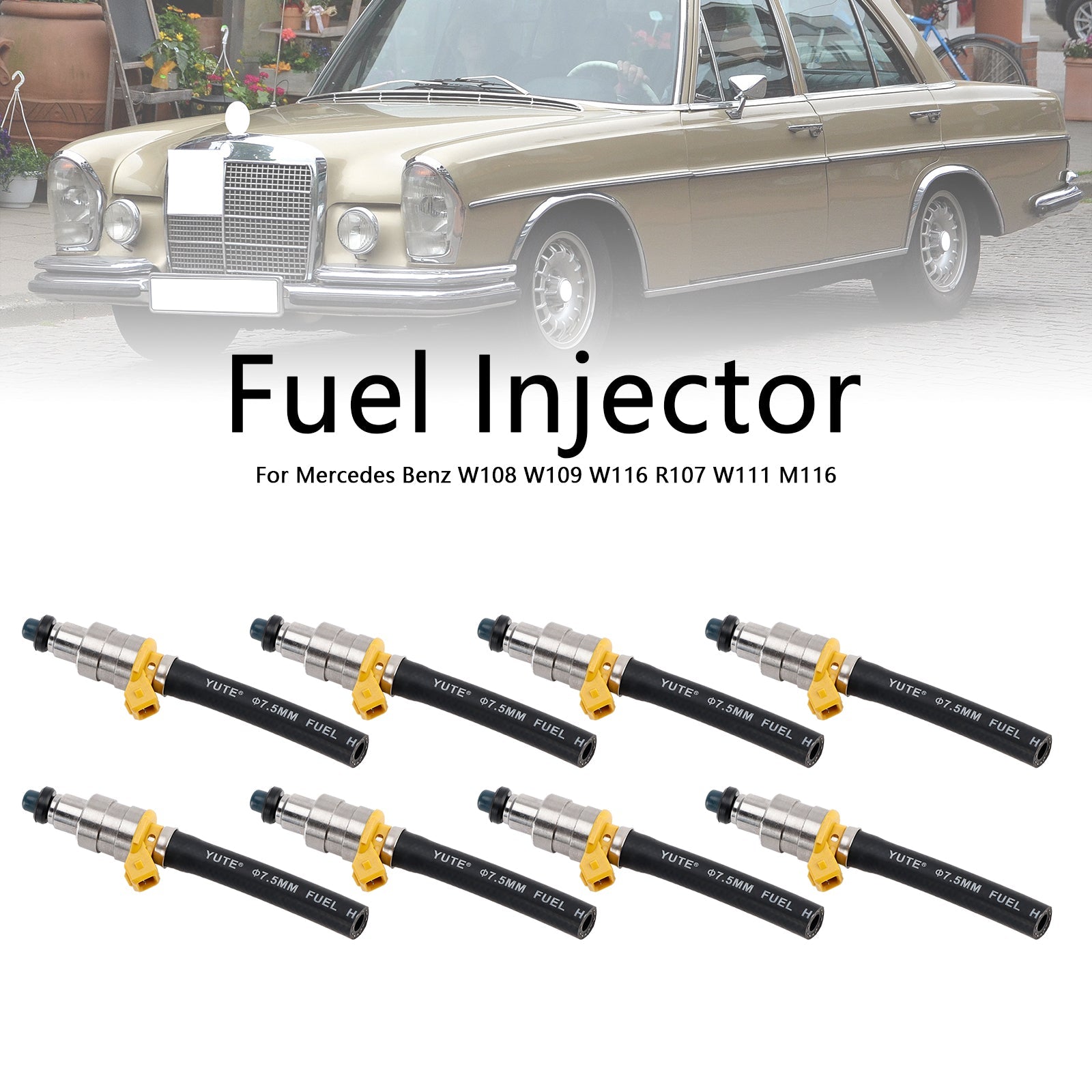 Injecteur de carburant 8 pièces pour Mercedes W108 W109 W116 R107 W111 M116 0000783123