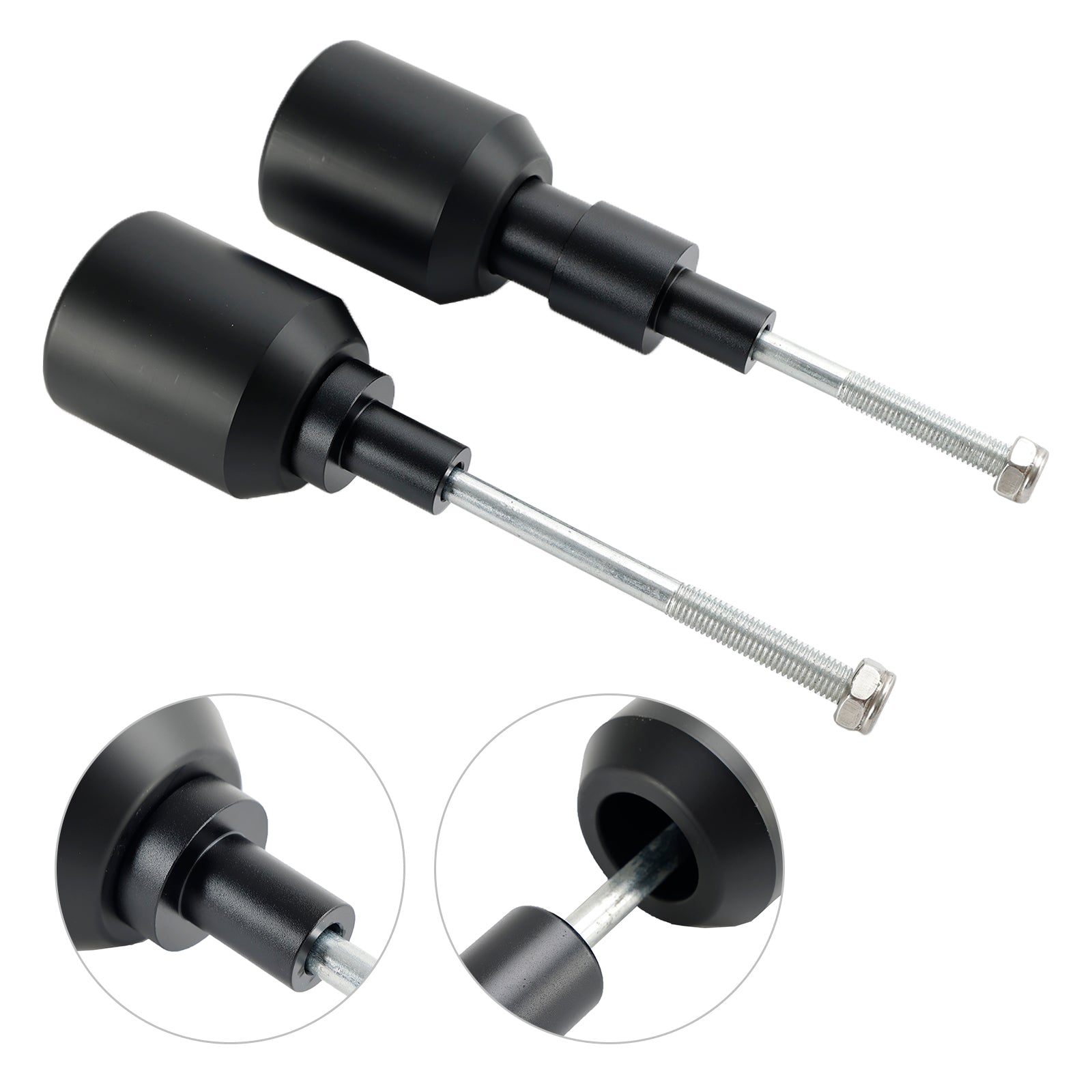 2022-2023 KAWASAKI NINJA Z650RS Crash Bobbin Protector Slider Aluminio Negro