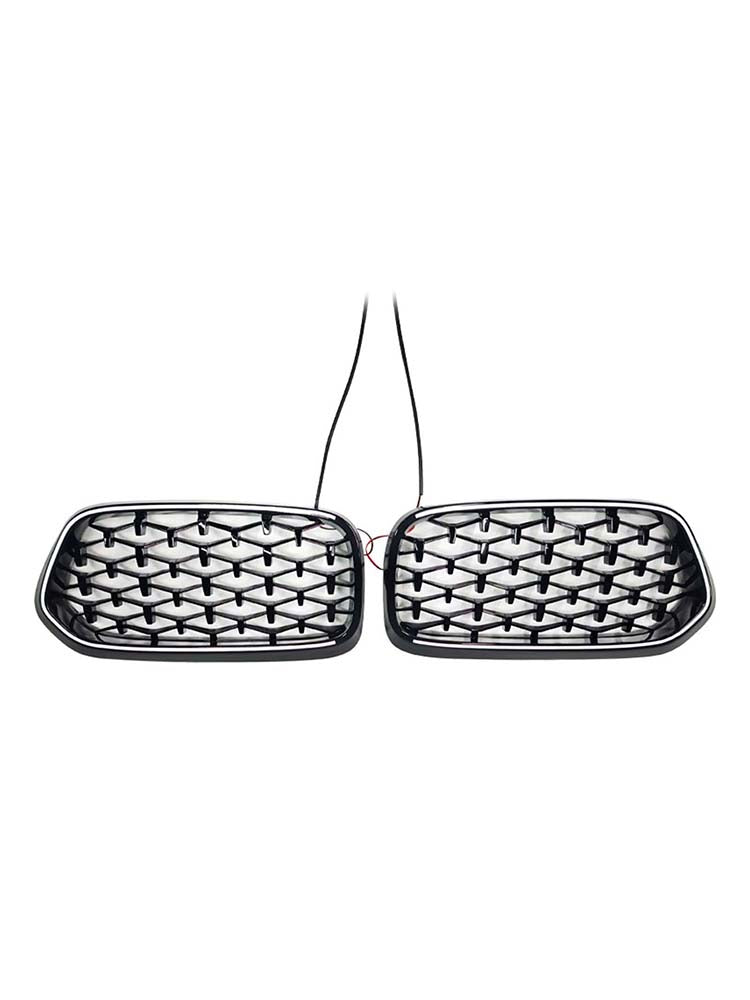 Black Front Bumper Grill Grille Pour BMW X2 Series F39 2018-2023 Diamond