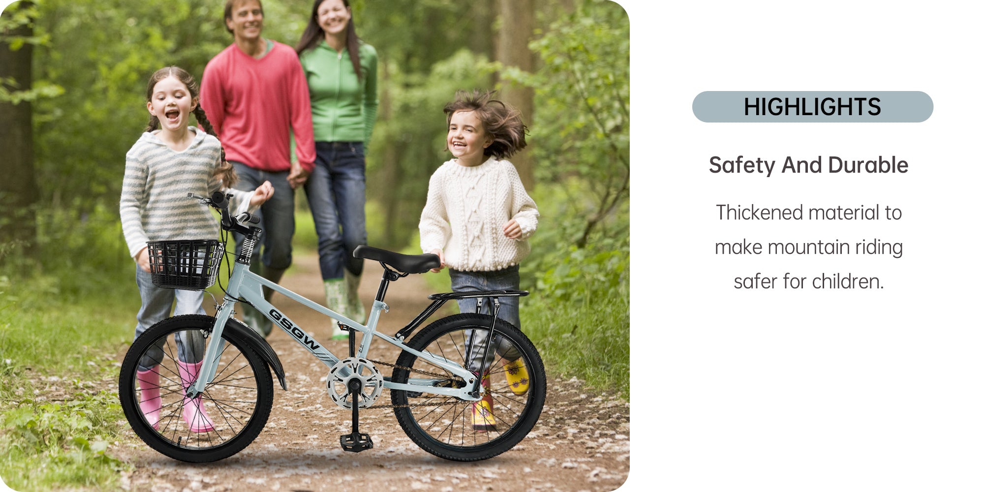 20 tuuman lapsipyörä tyttö/poikakori (8-12-vuotias)