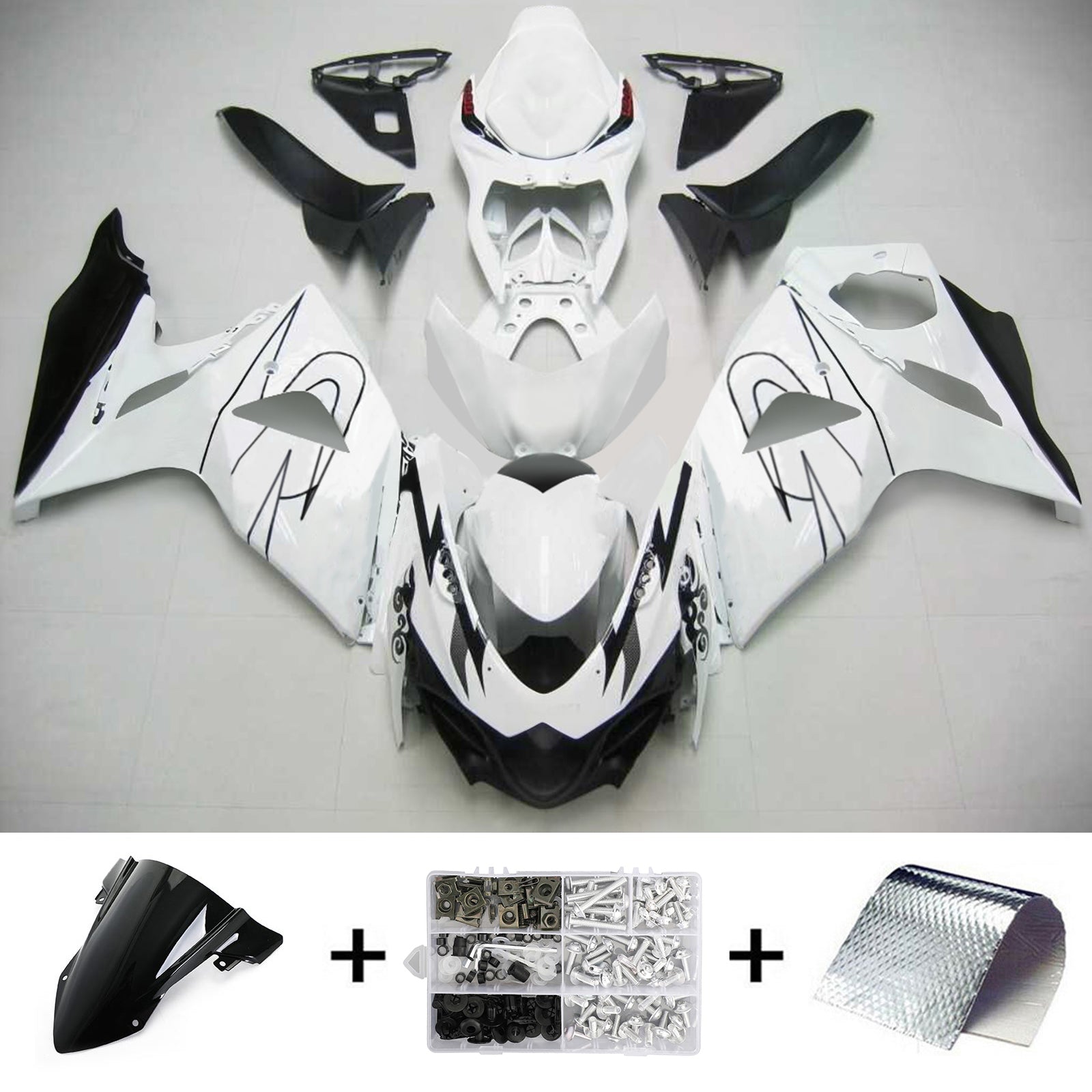 Kit de carénage par injection, carrosserie en plastique ABS pour Suzuki GSXR1000 2009-2016 K9