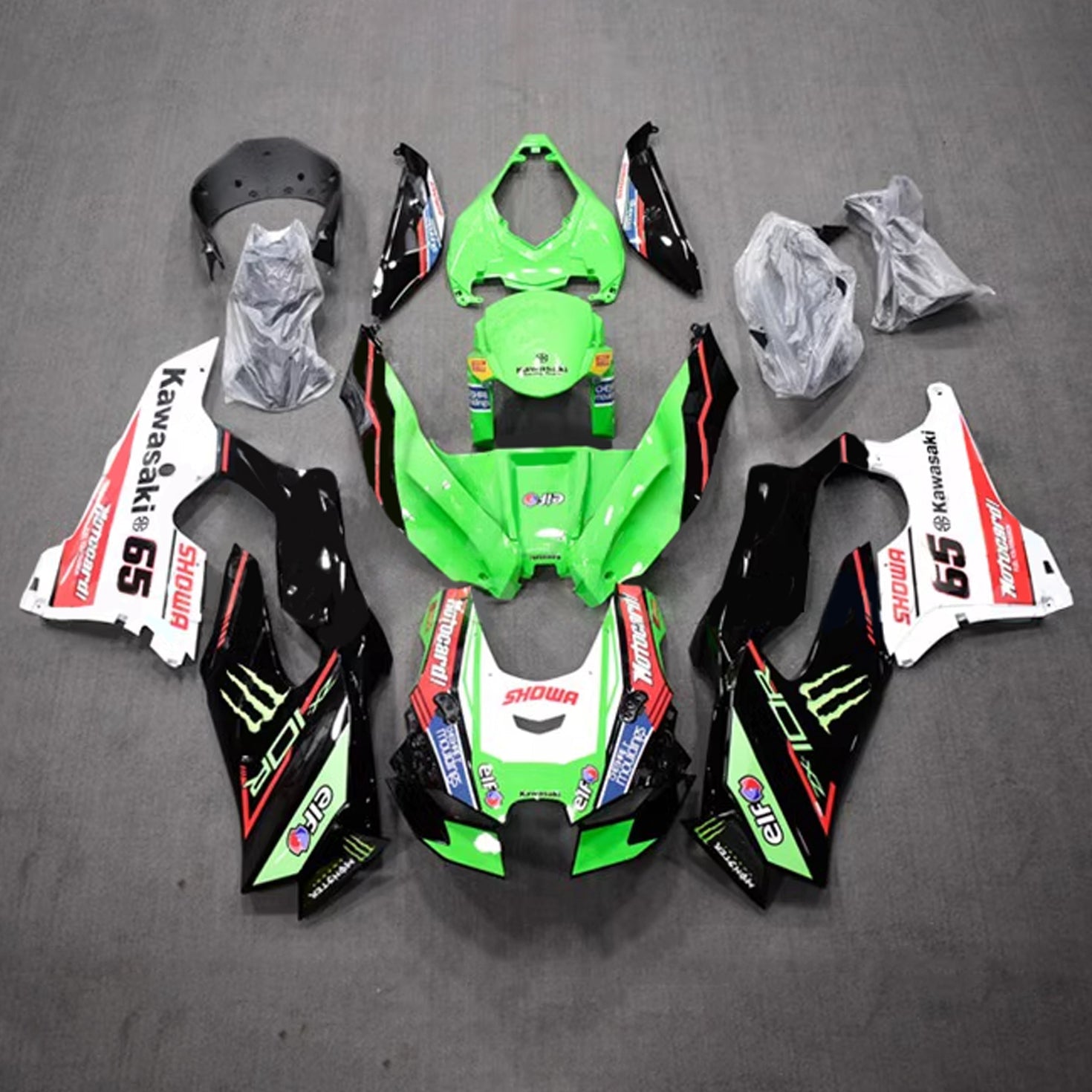 Kit carena iniezione ABS Kawasaki ZX-10R ZX-10RR 2021-2024