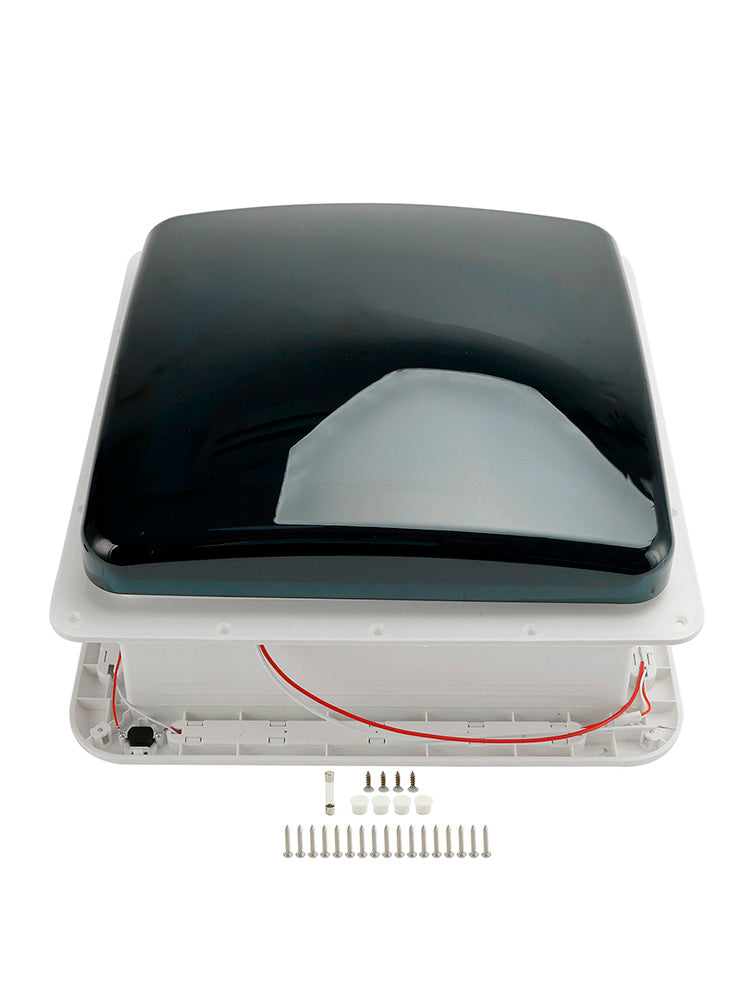 14-calowy nawiew dachowy do przyczep kempingowych 3-biegowy silnik Wentylator do pojazdów kempingowych 12 V Świetlik z oświetleniem LED