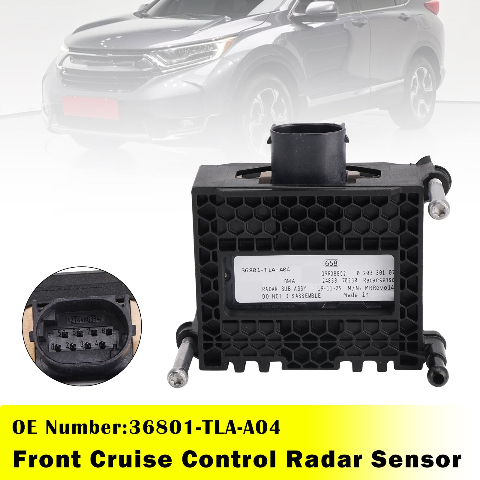 Capteur radar de régulateur de vitesse avant 36801-TLA-A04 pour Honda CR-V (2017-2019)