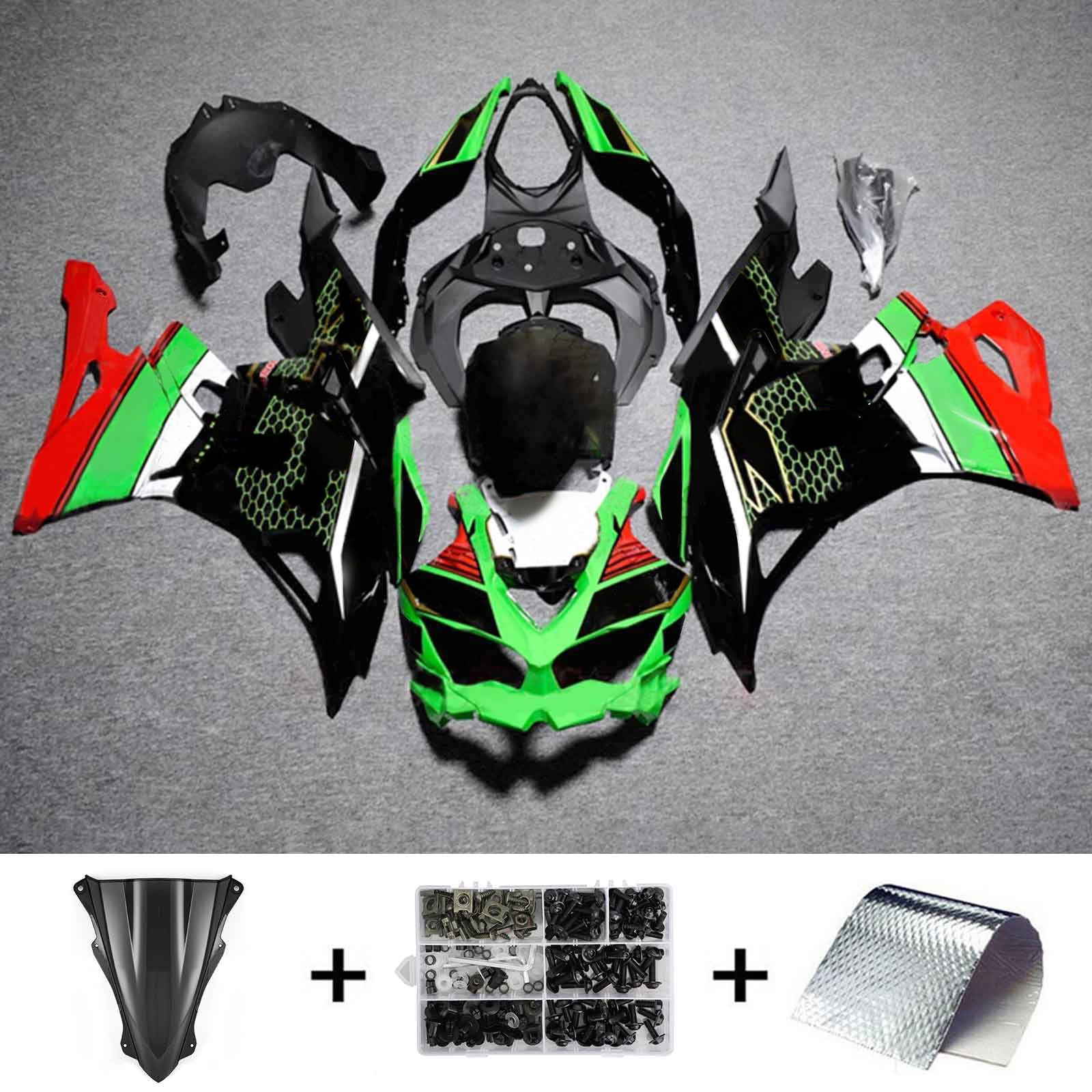 Kit de carénage injecté pour Kawasaki Ninja ZX-25R ZX-4R ZX-4RR 2019-2026