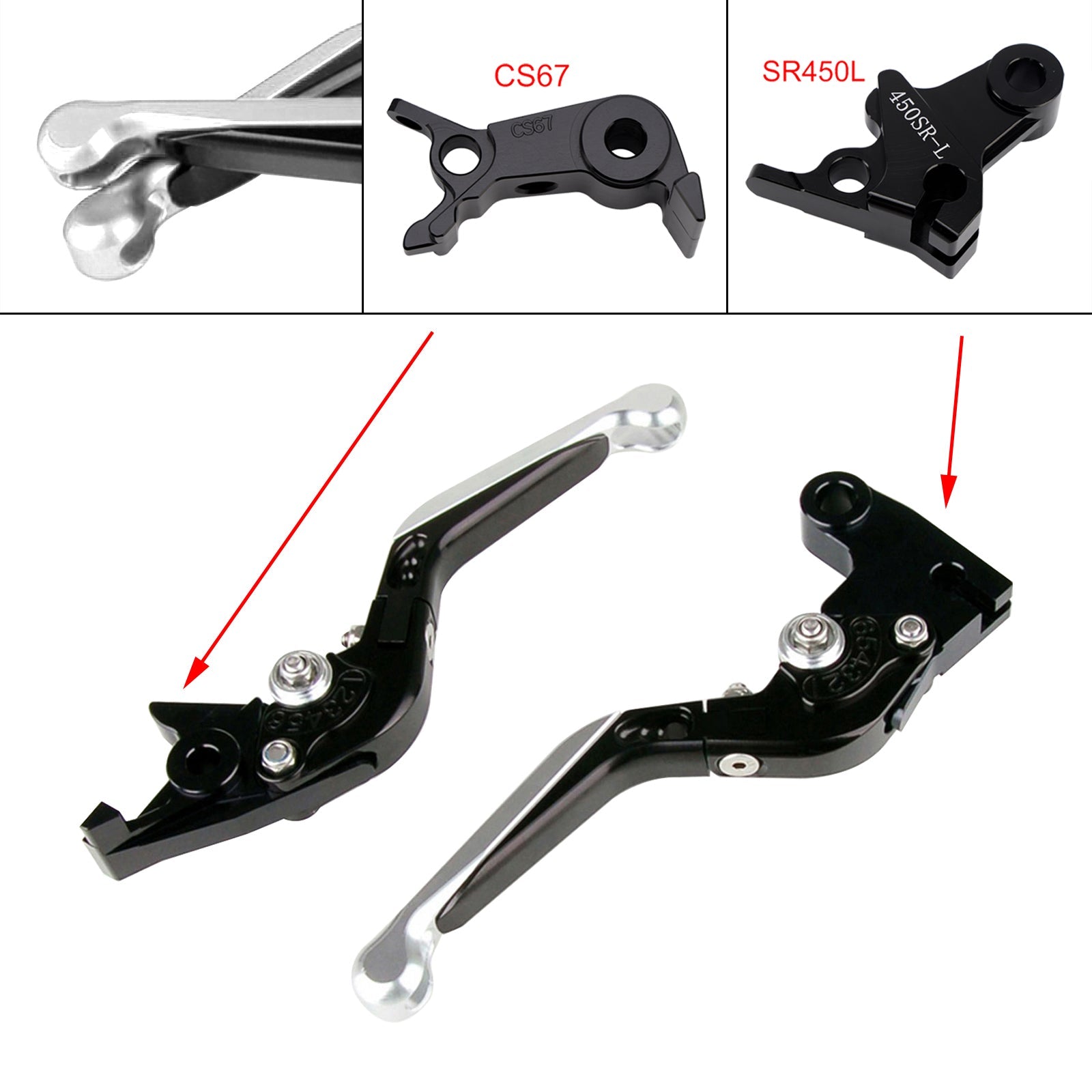 Levier de frein et d'embrayage réglable compatible avec VOGE DS900X 900DSX 2024-2026