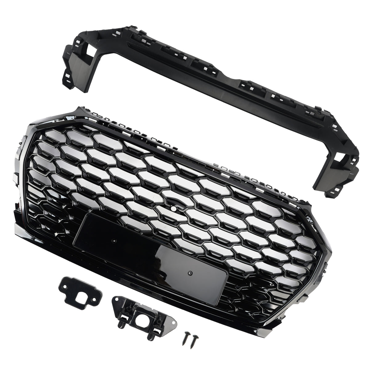 RSQ5 Style Front Honeycomb Mesh Grill Grille Pour Audi Q5 SQ5 2021-2025