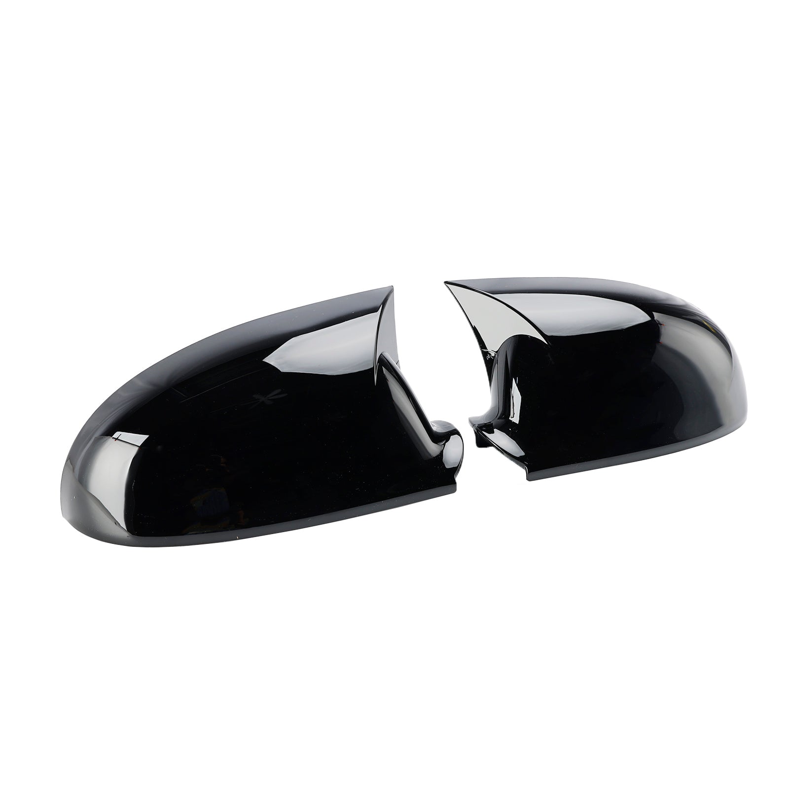 2006-2008 VW EOS Gloss Black Wing Door Mirror Cover Caps Gauche + Droite 1K0857537