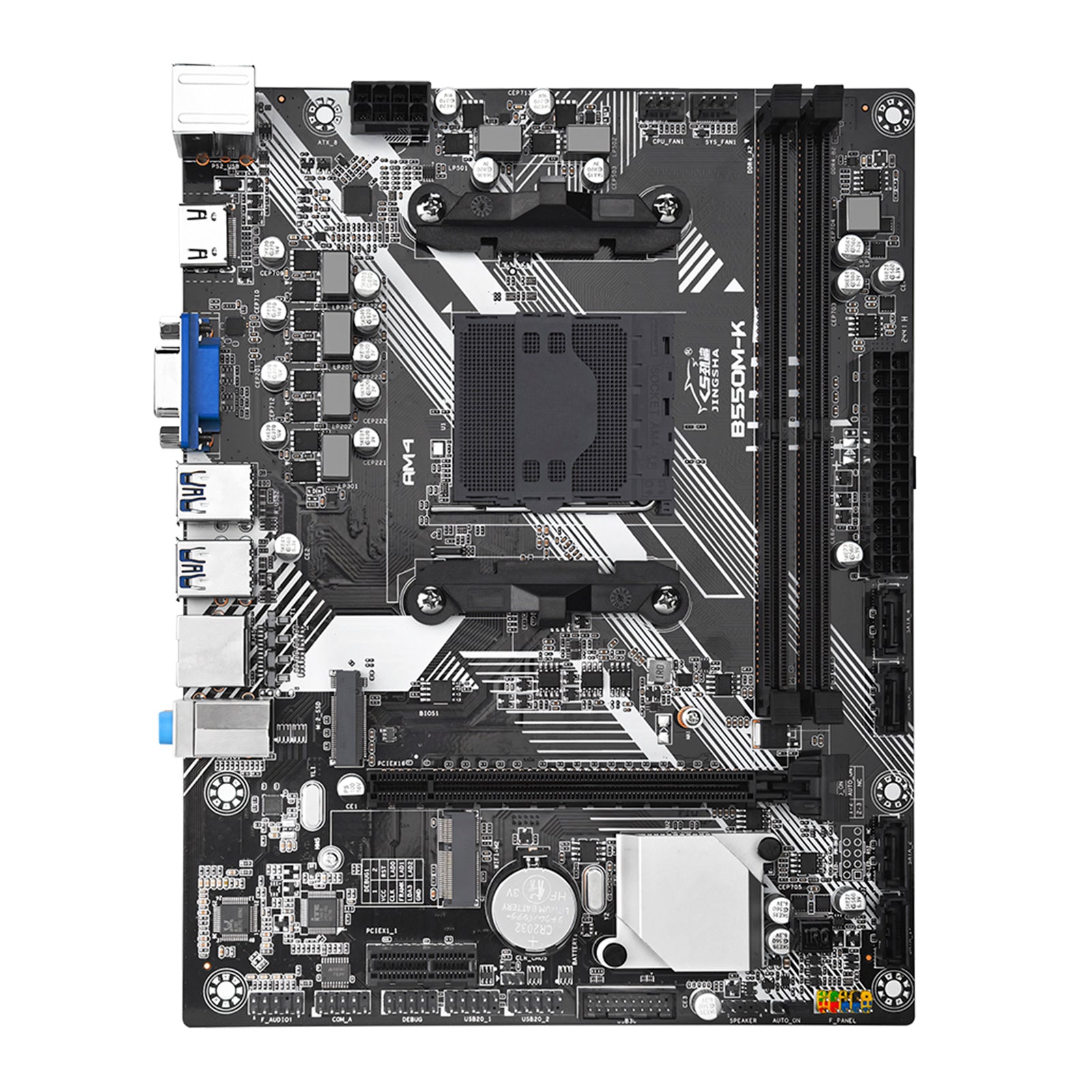 Carte mère B550M-K avec protocole AM4 et disque dur M.2 Ryzen 3-5