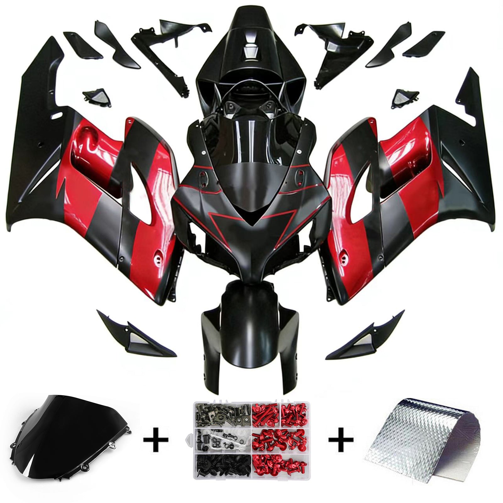 Kit de carénage par injection, carrosserie en plastique ABS pour Honda CBR1000RR 2004-2005