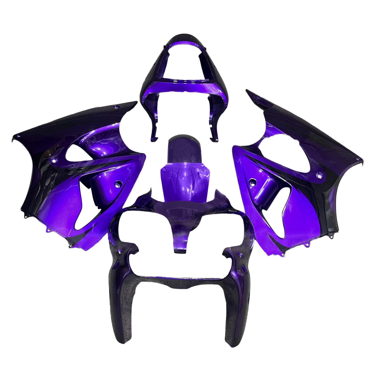 Kit de carénage par injection pour Kawasaki ZX6R 636 2000-2002 ZZR600 2005-2008