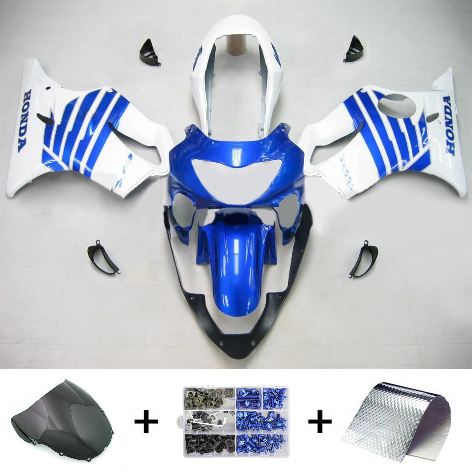 1999-2000 Honda CBR600F4 Kit de carénage injection de carrosserie en plastique Abs