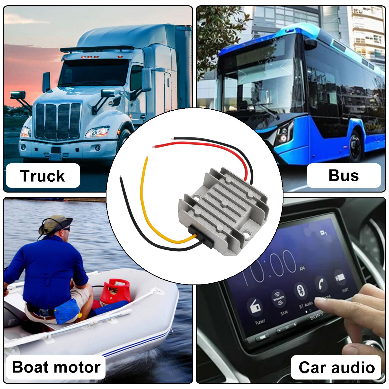 Convertisseur abaisseur de tension étanche DC20-60 V vers DC12 V 5 A 60 W