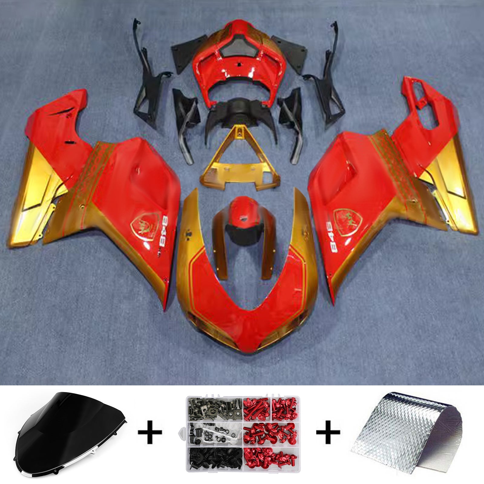 Kit de carénage ABS pour Ducati 1098 1198 848 2007-2011