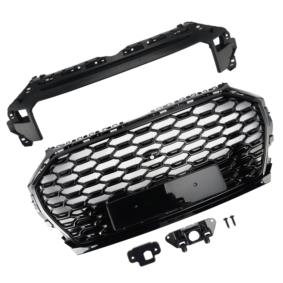 RSQ5 Style Front Honeycomb Mesh Grill Grille Pour Audi Q5 SQ5 2021-2025