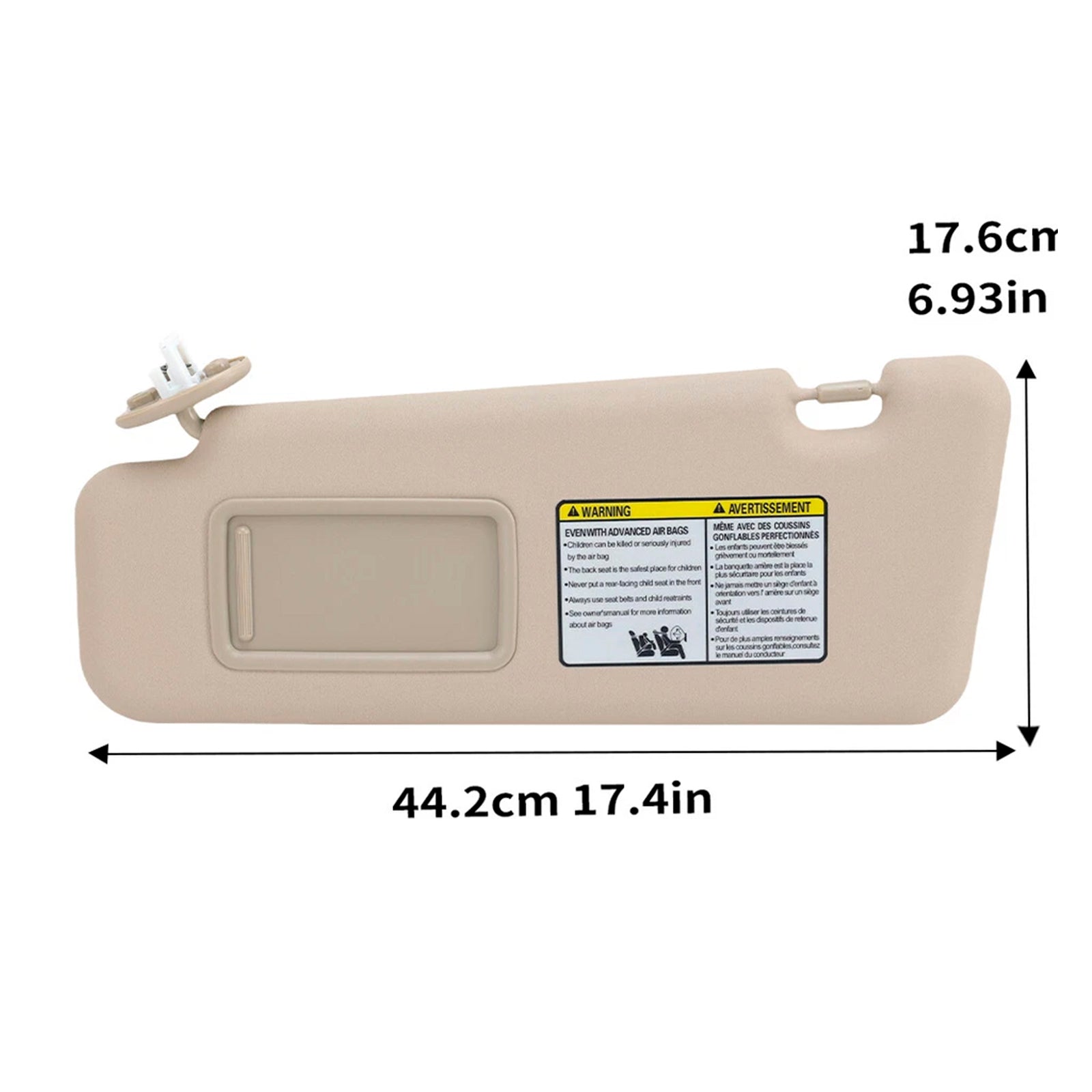 BEIGE Sunshine sinistro per la Toyota Highlander 2008-2013 74320-48500-E0