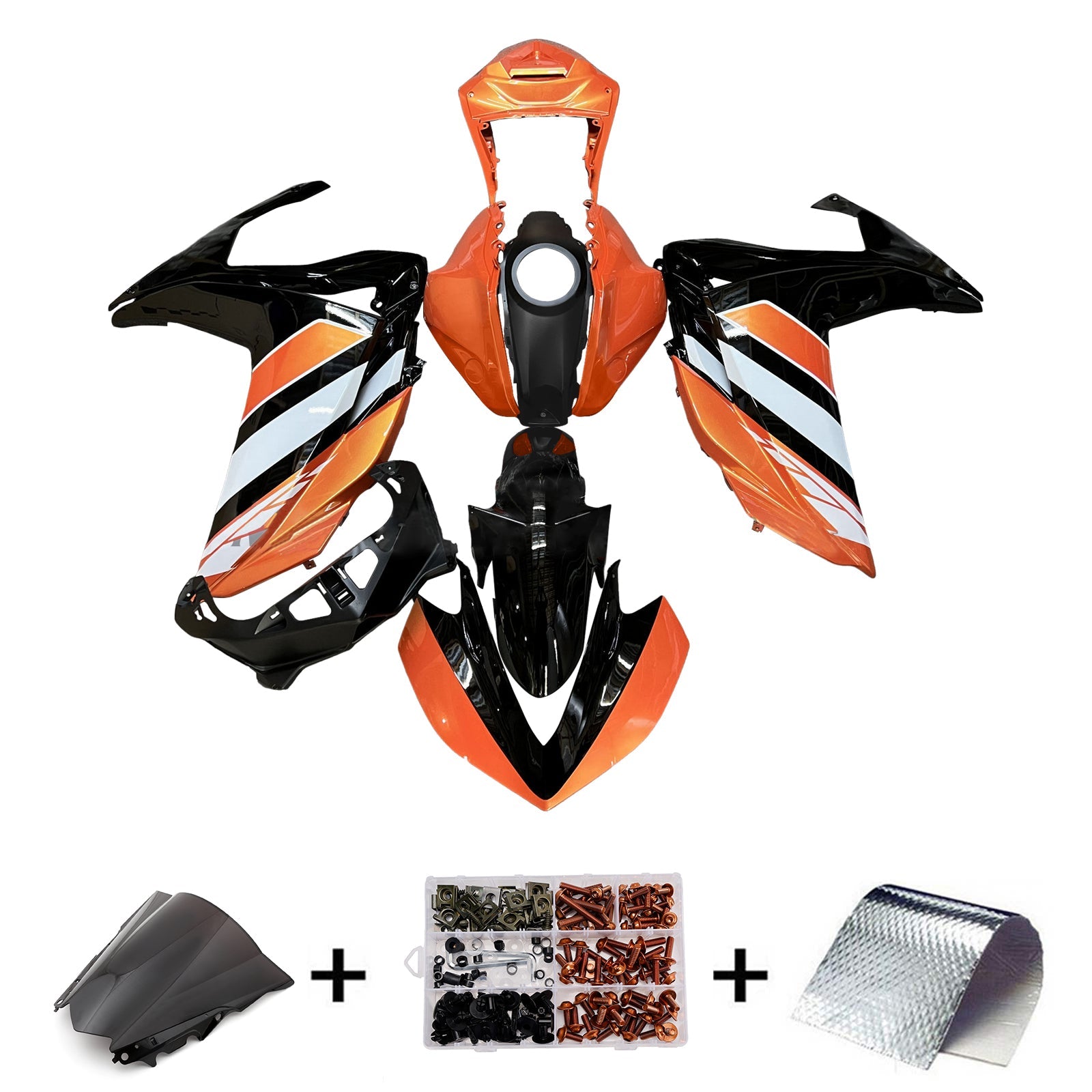 Kit de carénage injecté ABS pour Yamaha YZF-R3 2014-2018 et R25 2015-2017