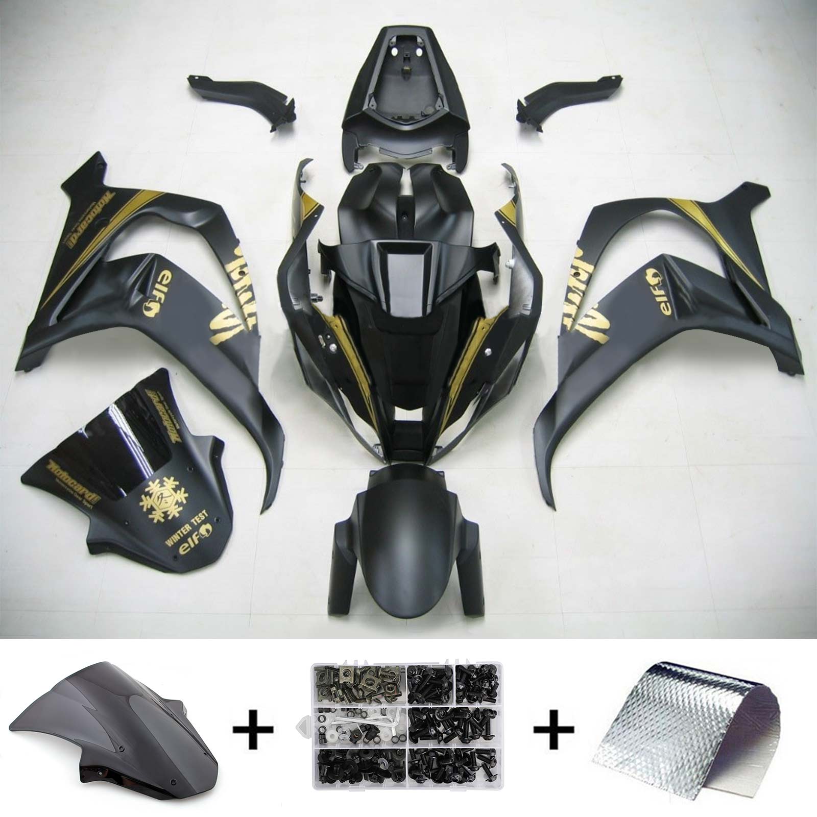 2011-2015 Kawasaki ZX10R Kit carenatura iniezione plastica ABS carrozzeria