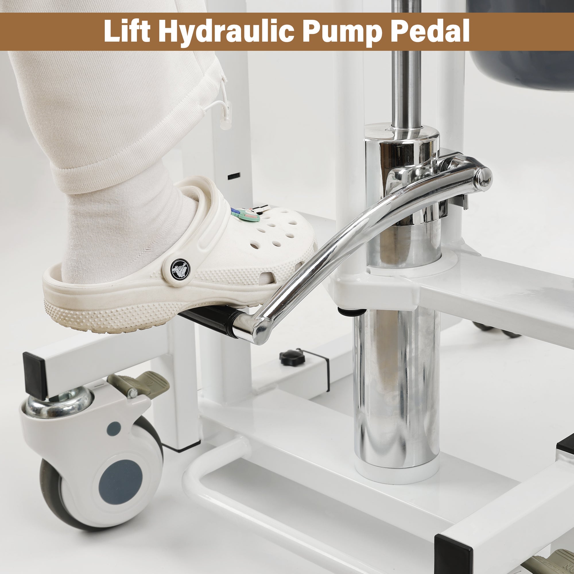 Fauteuil de Transfert Hydraulique Multifonction - Installation Sans Outil, Nettoyage Facile