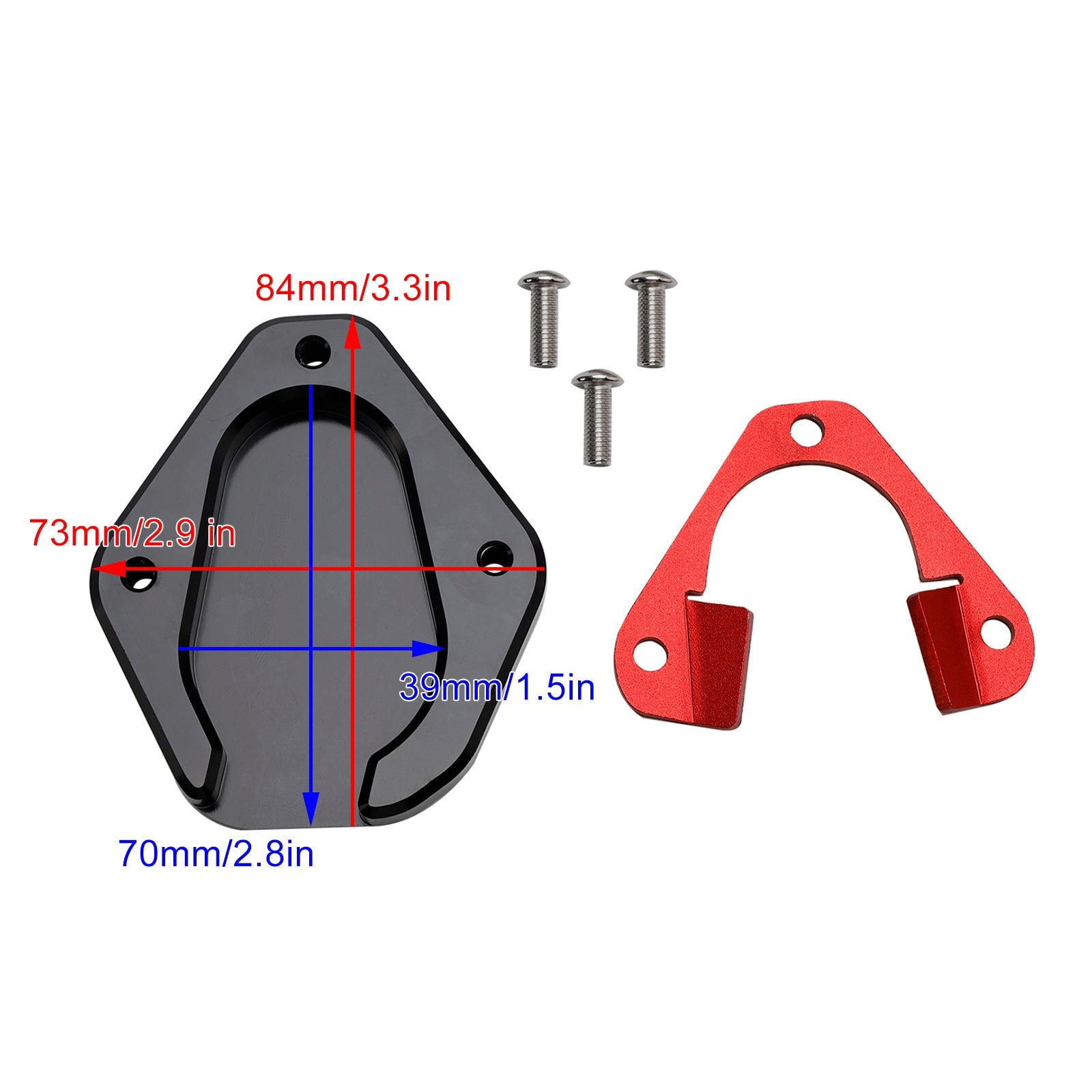 Piastra allargamento cavalletto sportivo Tiger 850 2021+