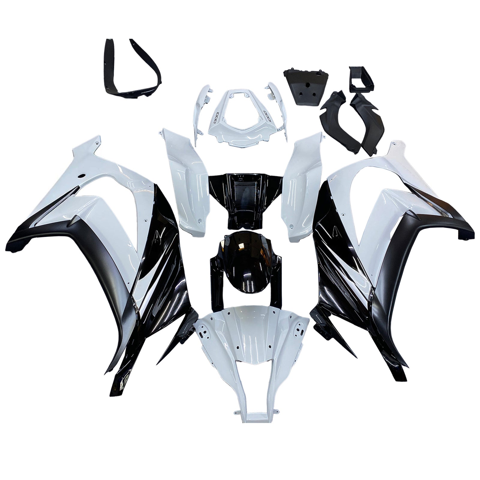 Kit de carénage par injection, carrosserie en plastique ABS, compatible avec la Kawasaki ZX10R 2011-2015