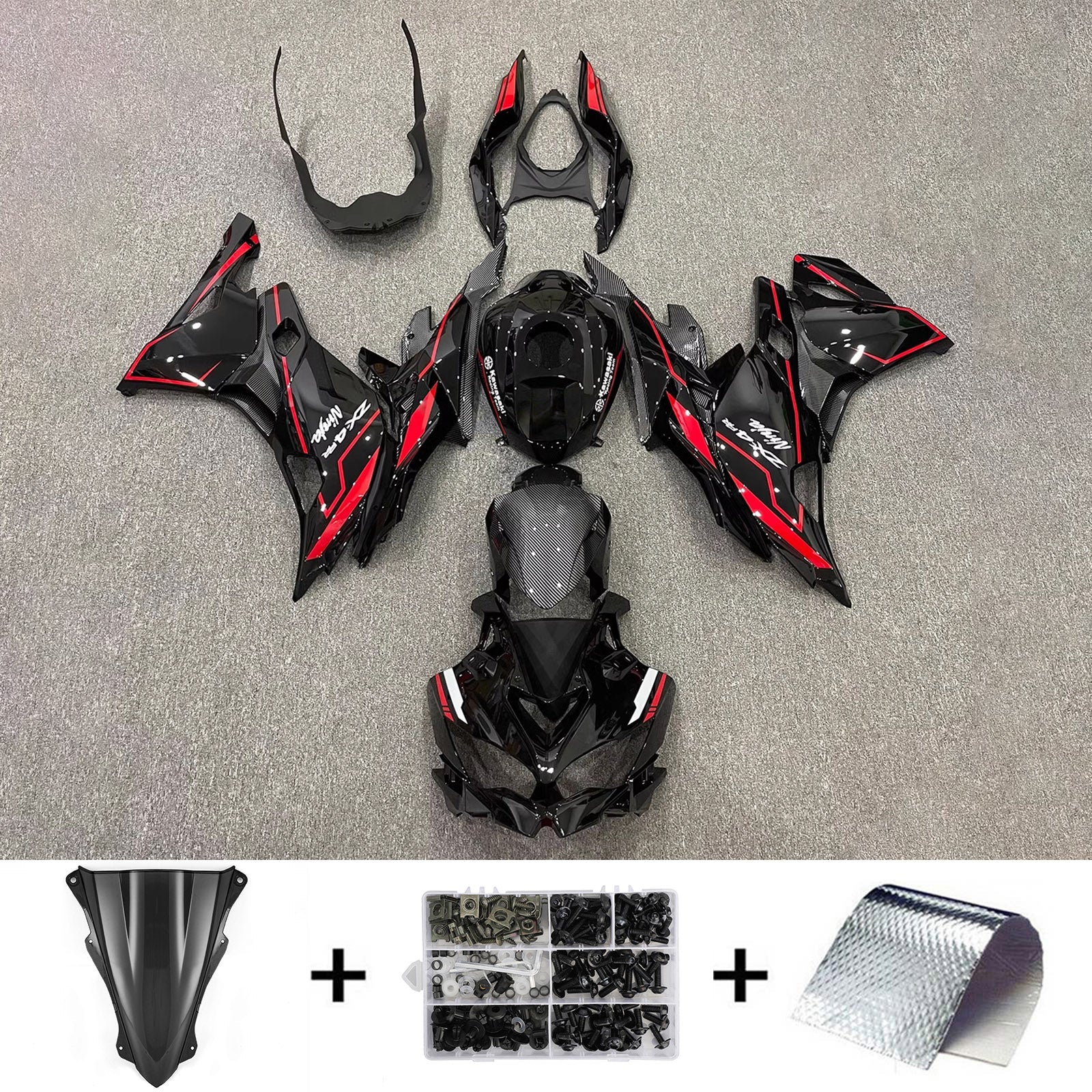 Kit Carenado Inyección Kawasaki Ninja ZX-25R ZX-4R ZX-4RR 2019-2024