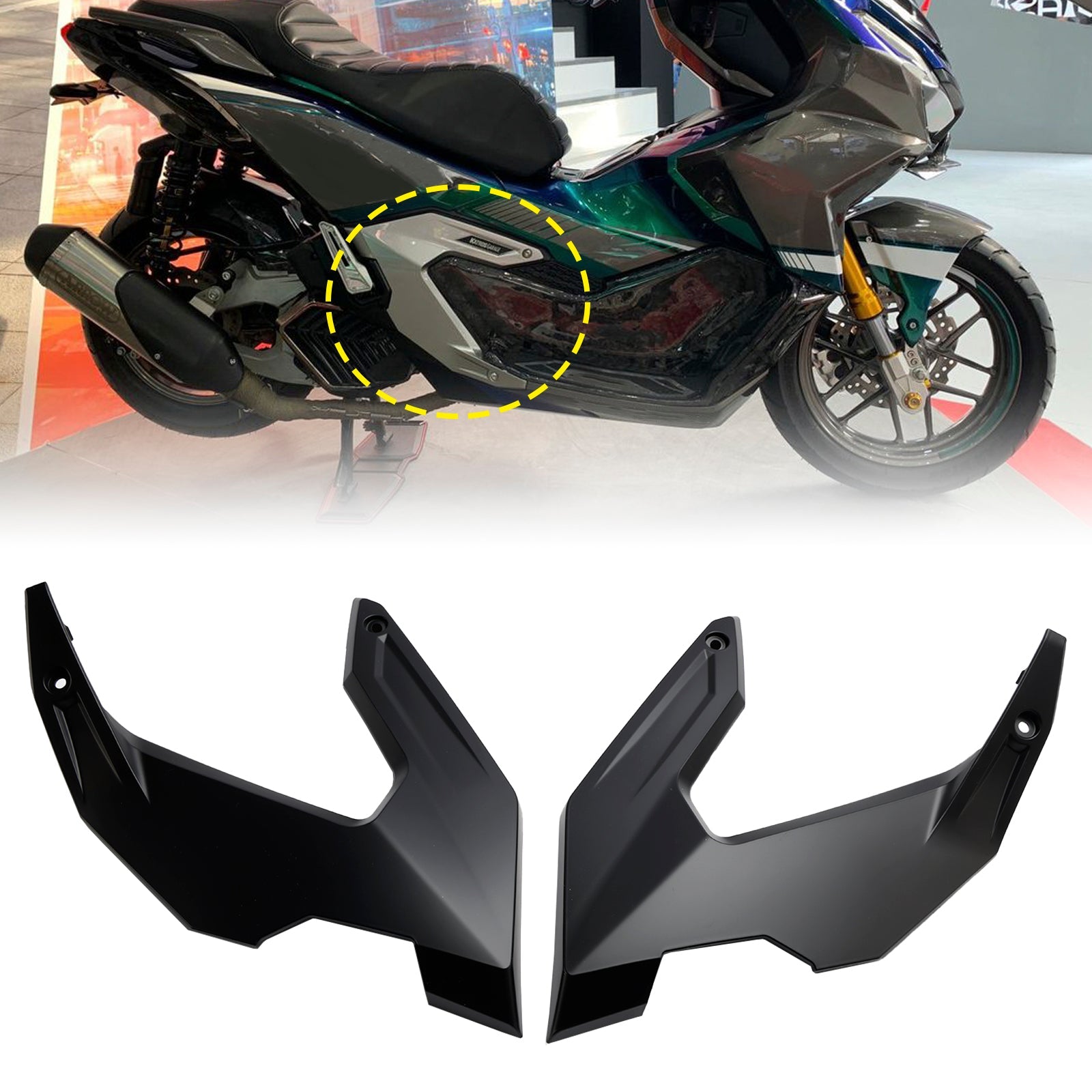 Honda Adv 160 2023-2024: n sivuttaiskehyksen suojaa koskeva suojaus
