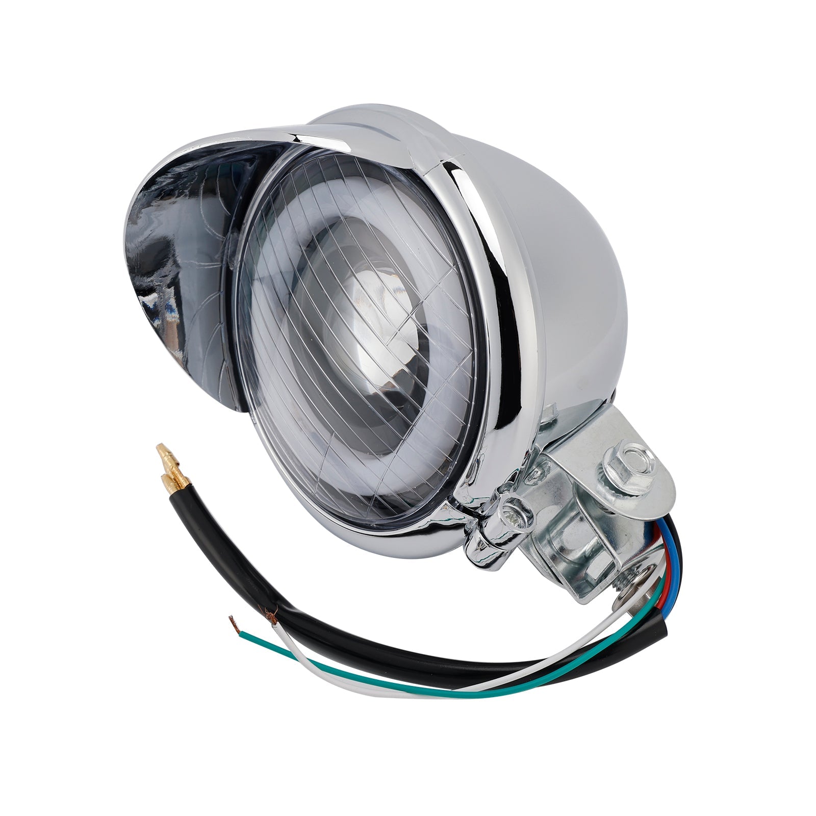 Gepersonaliseerd verchroomd chroom mist licht, compatibel met racer-, bobber- en chopper -modellen, N ° D17