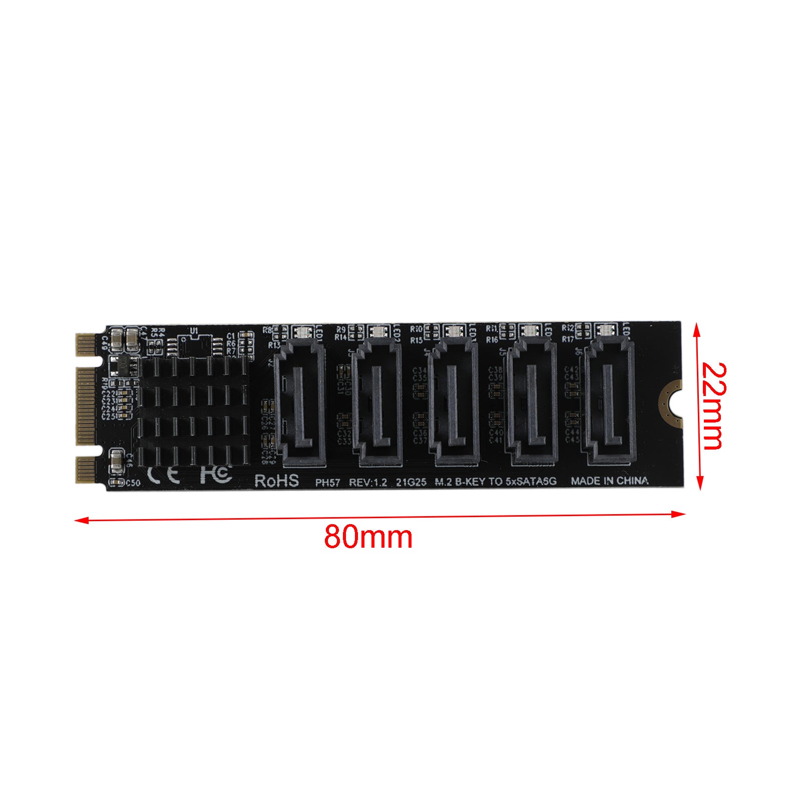 Carte Array 4 Disques NVME PH44 PCI-E X16 avec Répartition de Signal Support M.2 SSD