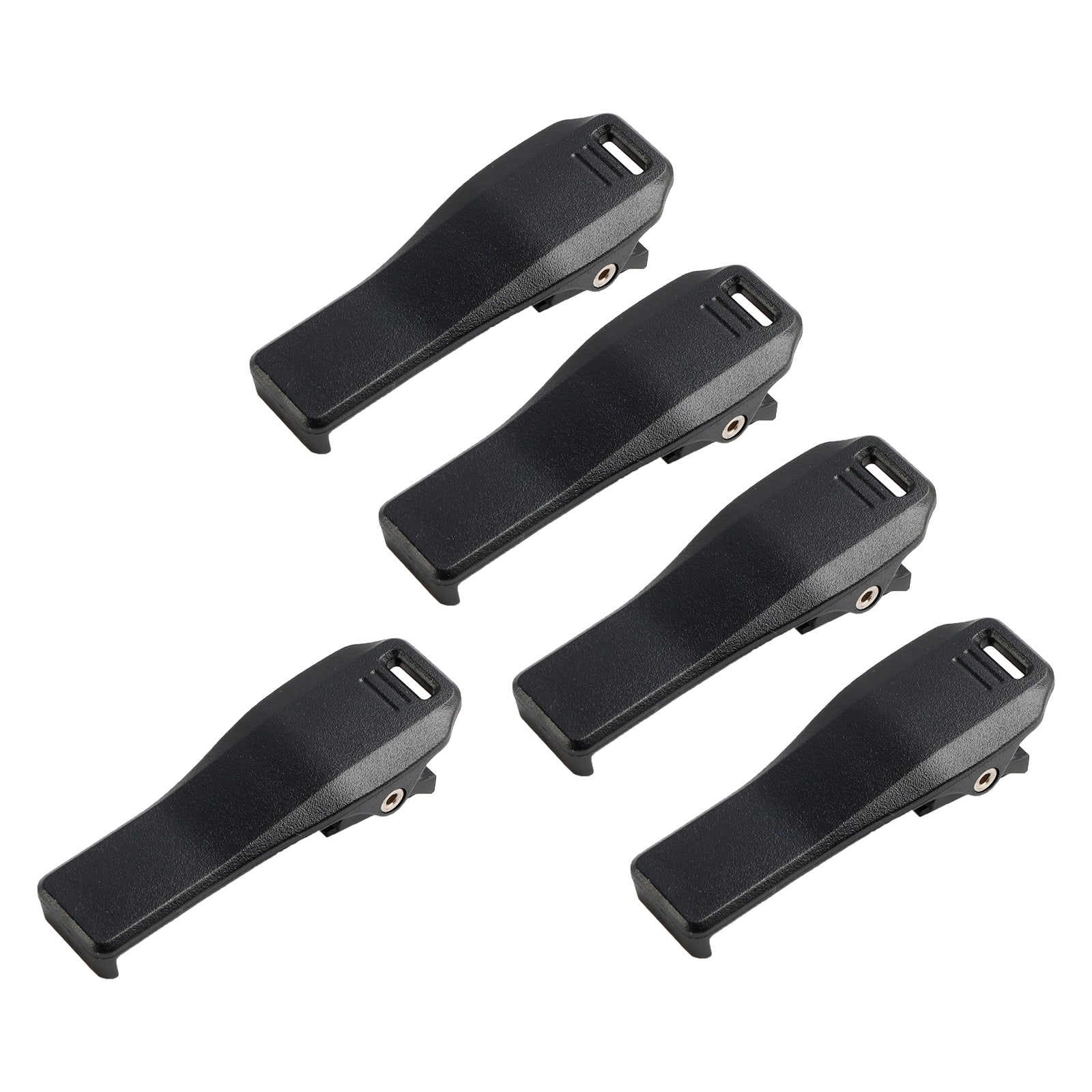 Lot de 5 talkies-walkies radio communicateurs BP272 clip ceinture pour ICOM BP-272 clip arrière