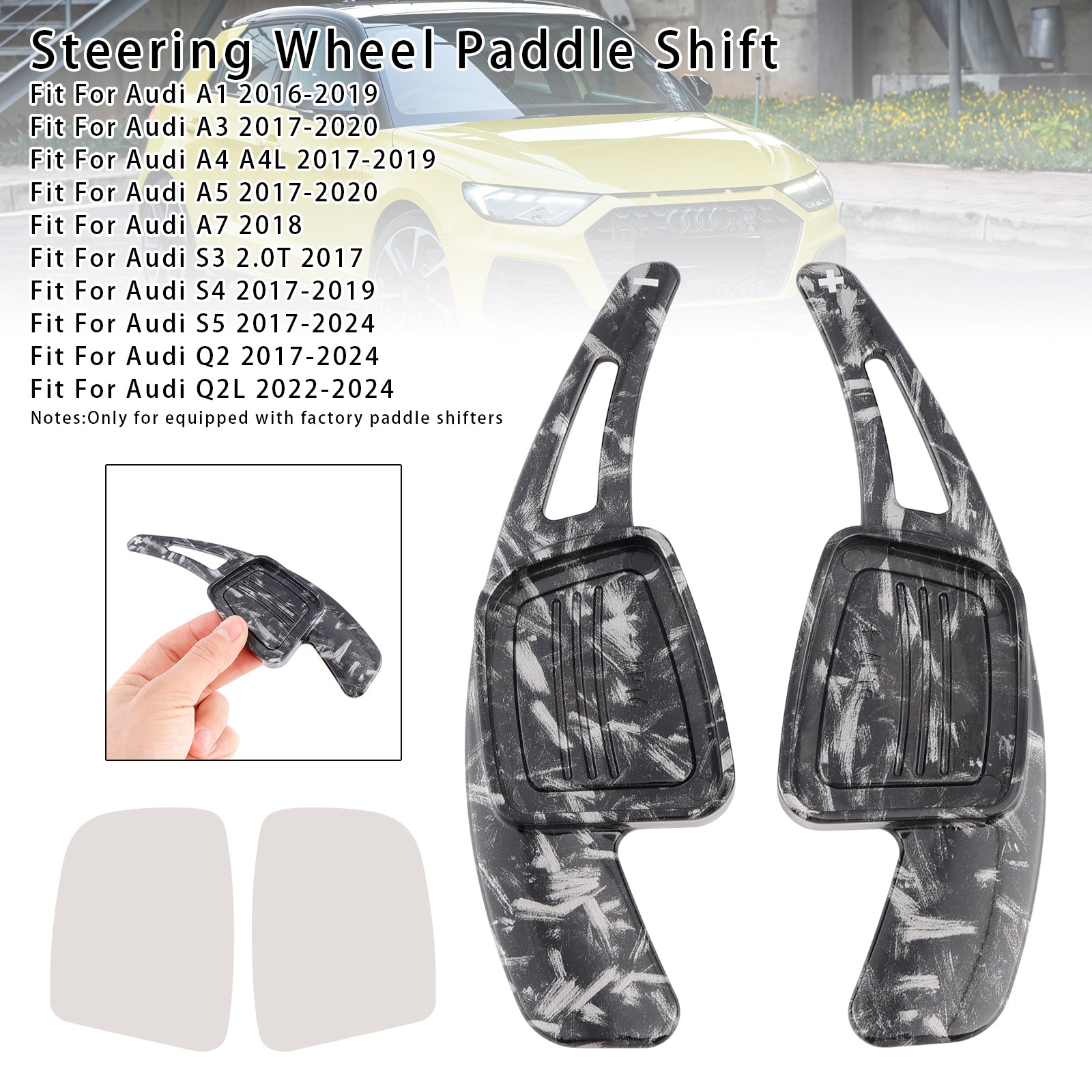 Extension de palettes de changement de vitesse au volant pour Audi Q3 Q5 Q7 S3 S4