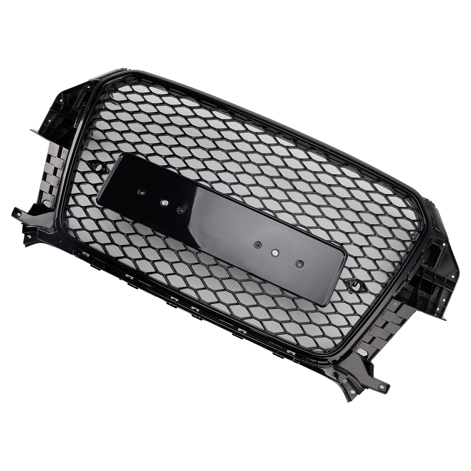 RSQ3 Style Front Honeycomb Mesh Grille Pour Audi Q3 2011-2015 Gloss Black