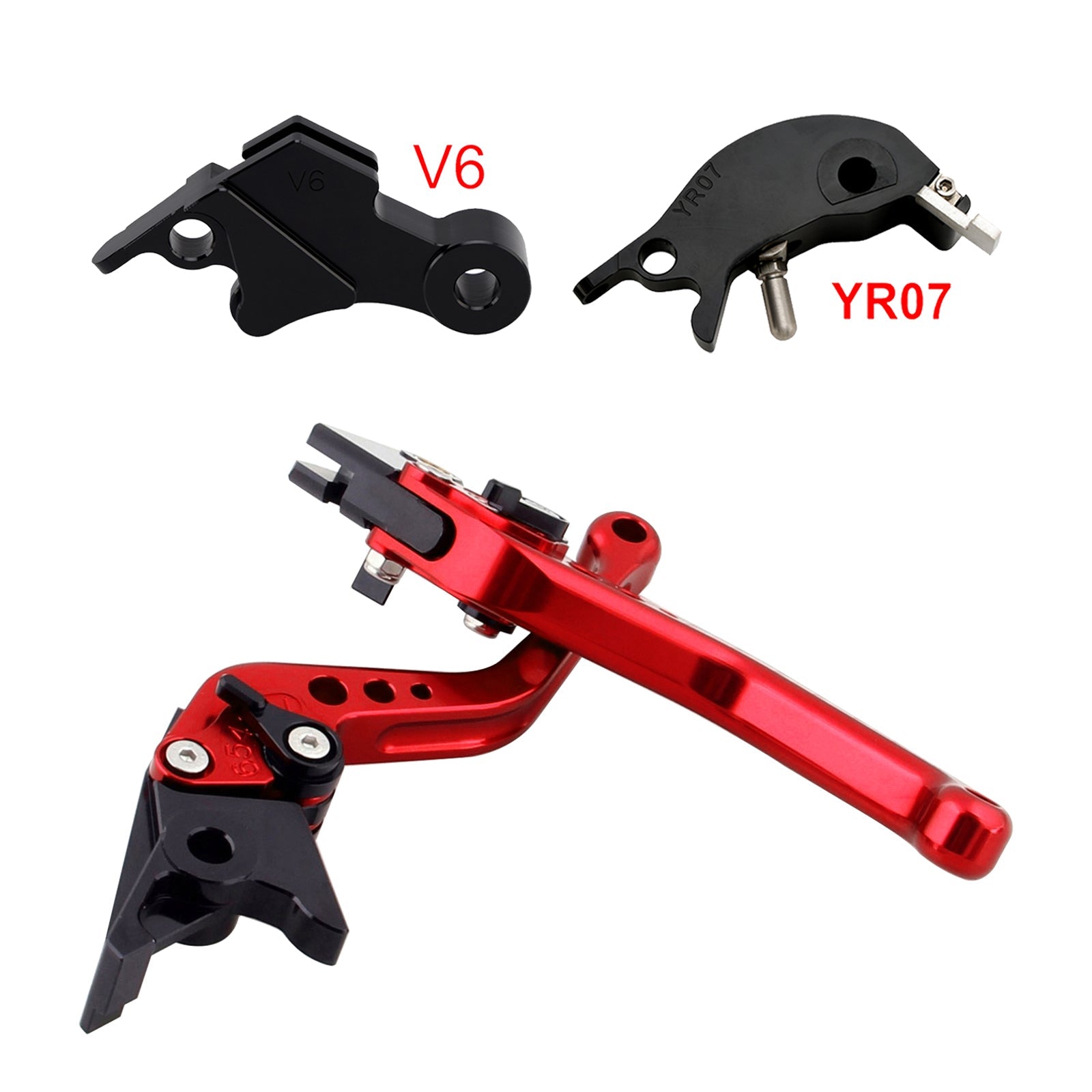 Nouveau levier de frein et d'embrayage court compatible avec YAMAHA XSR900 XSR900GP MT-09 MT-09SP 24-25