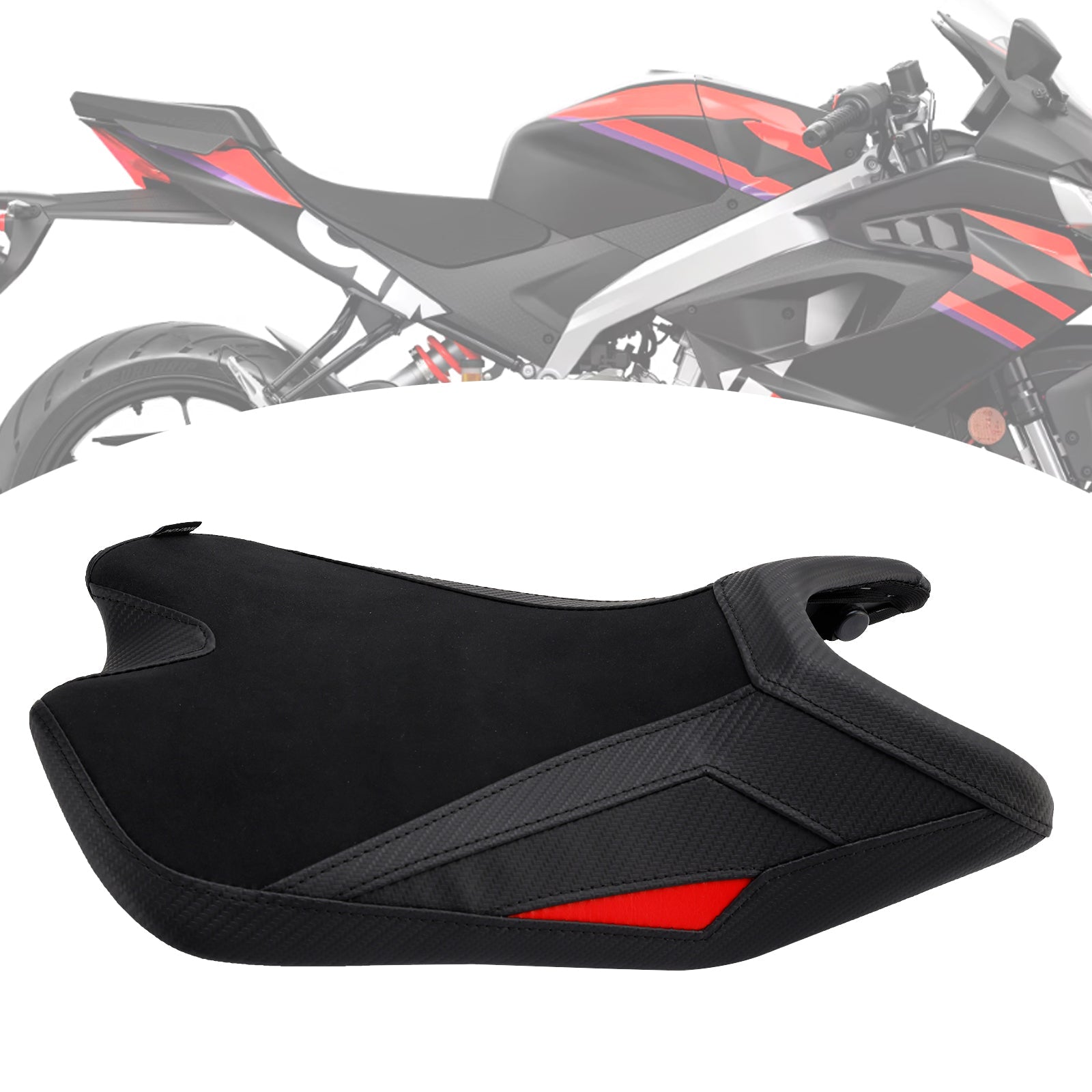 Selle avant basse Raider pour pilote Aprilia RS457 (2024-2025), verte