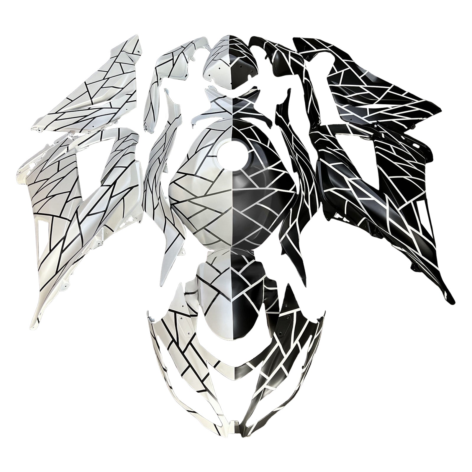 Kit de carénage par injection, carrosserie en plastique ABS pour Kawasaki ZX6R 636 2013-2018