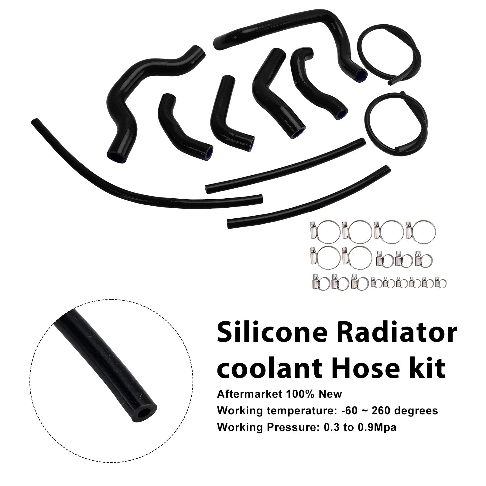 Durite de refroidissement en silicone pour radiateur Ducati Monster 937 (2021-2025)