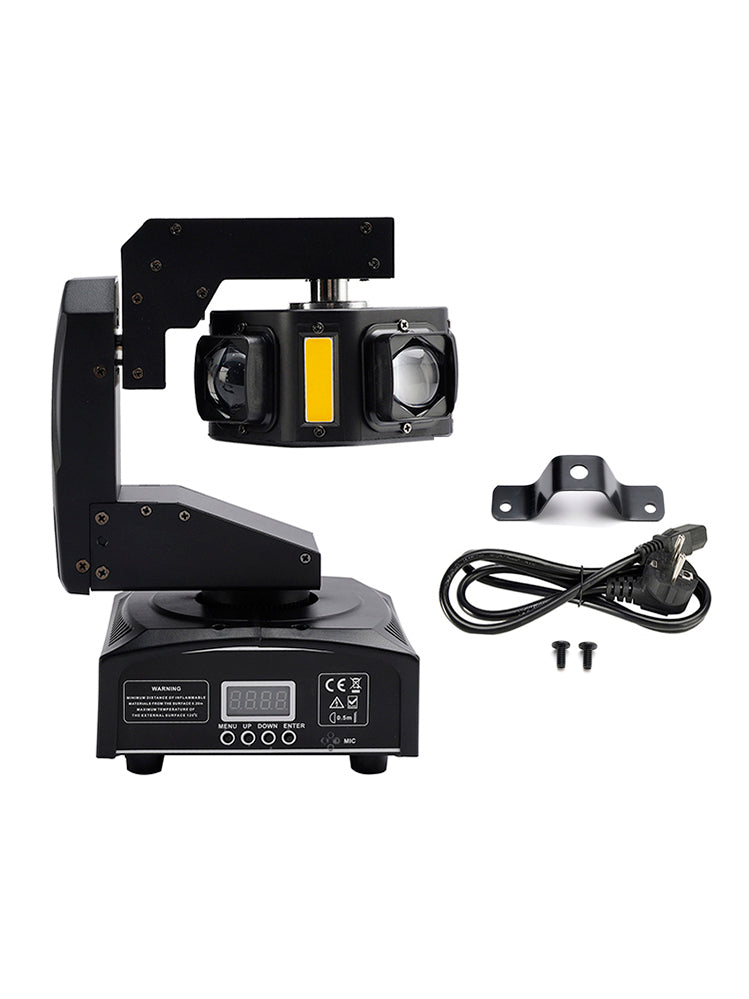 Projecteur Tête Mobile 6LED Faisceau 3 Axes Éclairage Scène DMX Spot Disco Fête