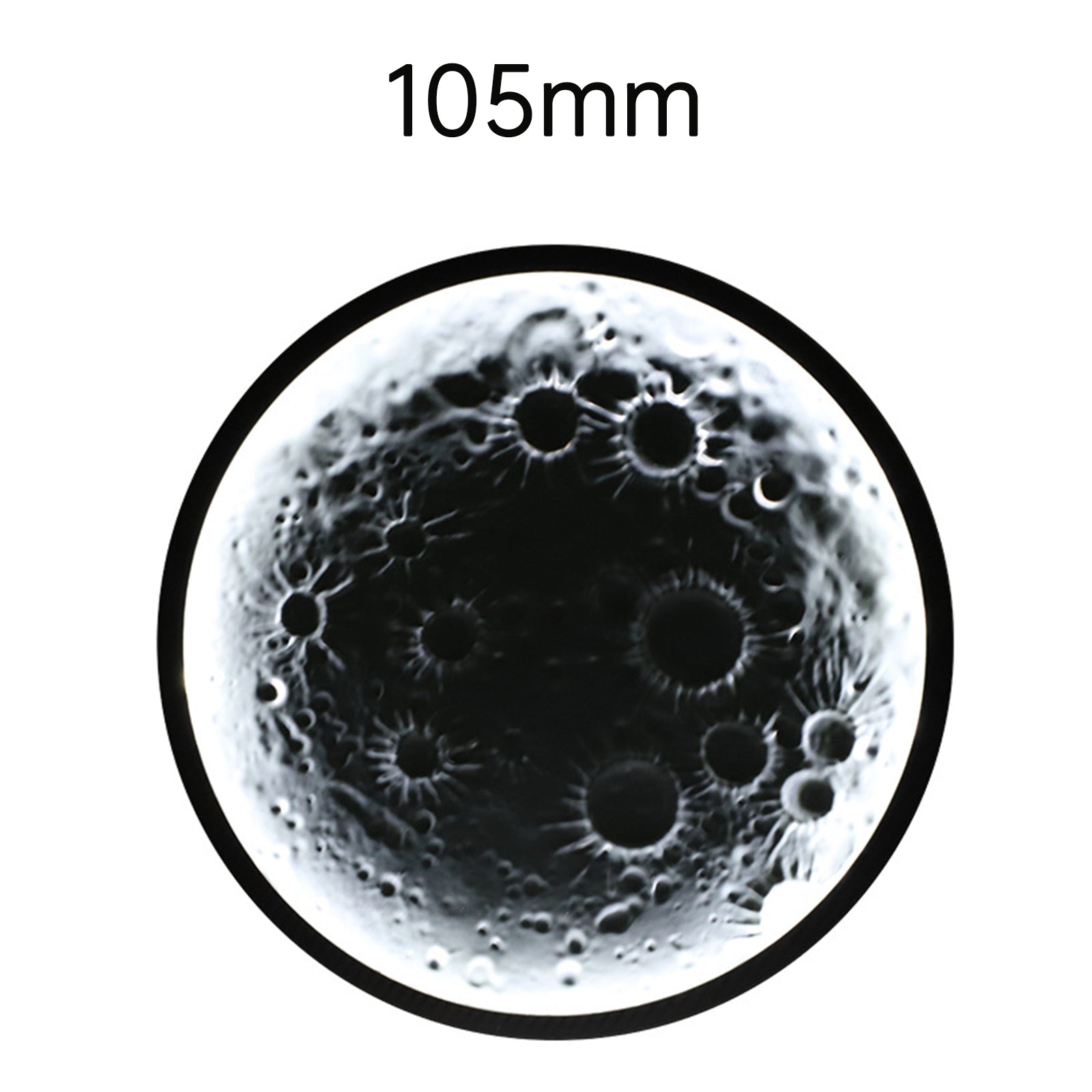 Fuego de bisel de automóvil, fuego lateral, lámpara decorativa de alivio con luna